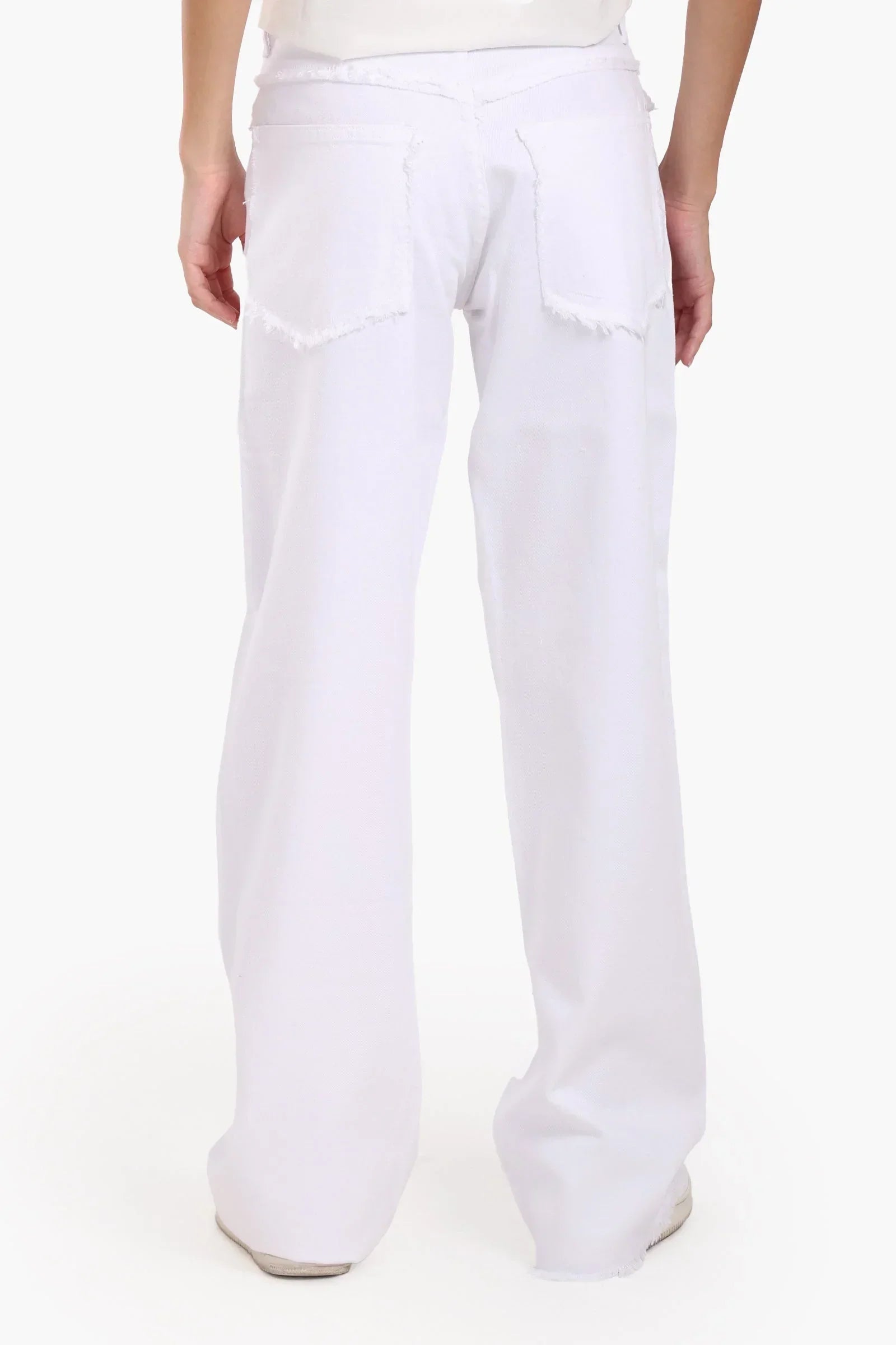 Clue - White Denim with Fringes 5