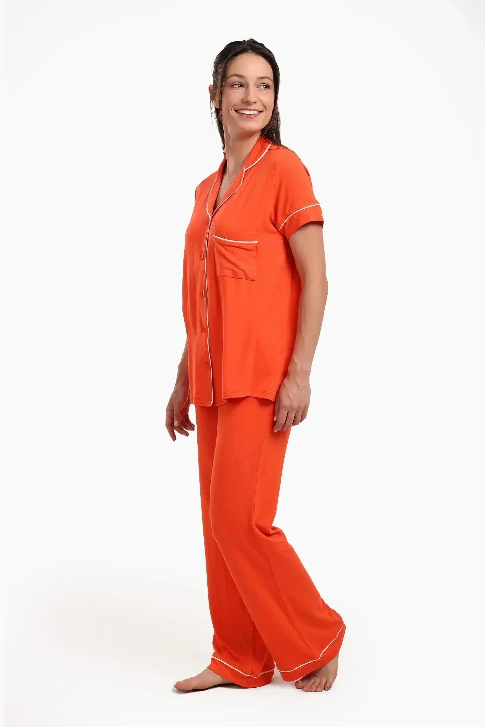Carina - Classic Orange Pyjama Set 2