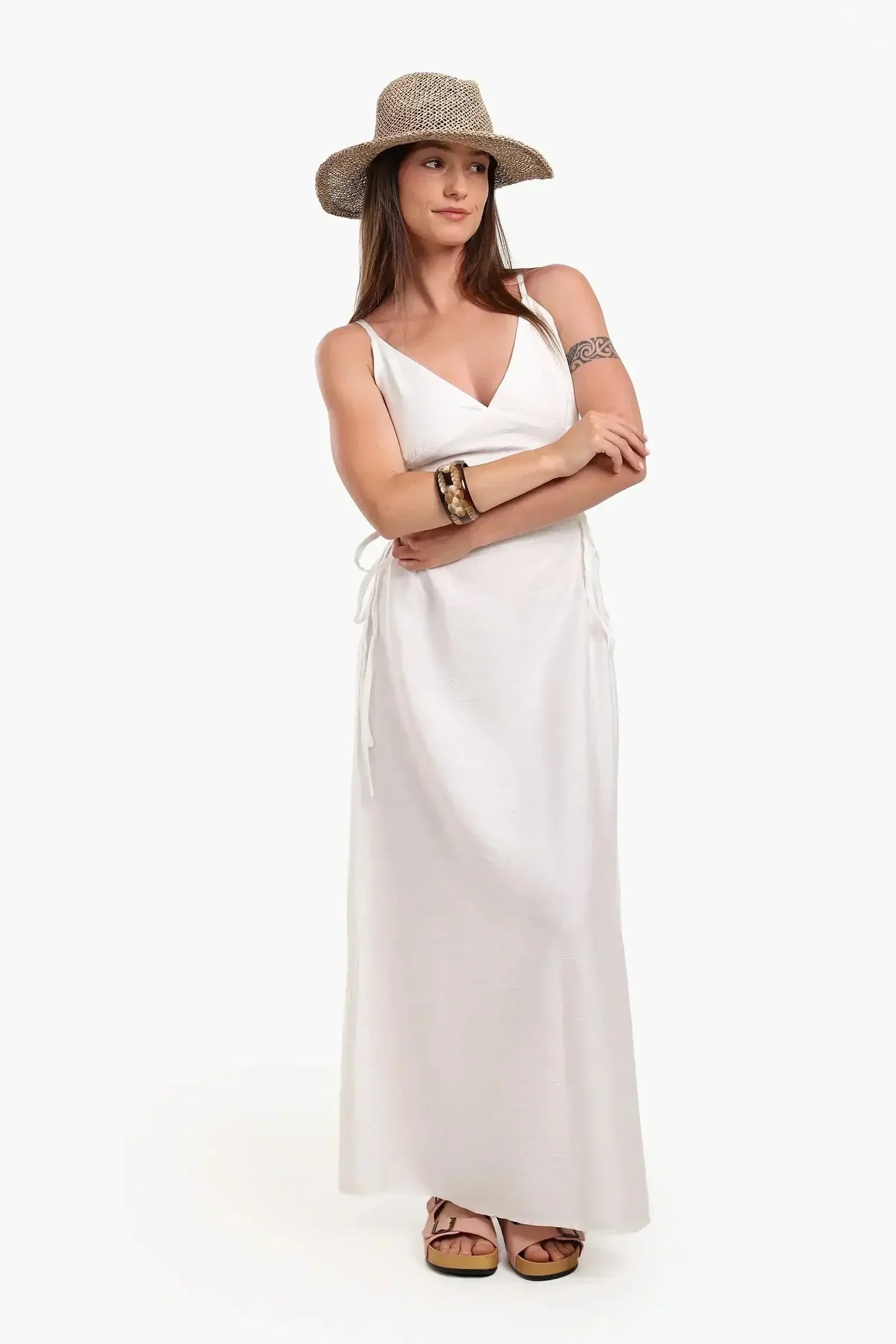 Carina - Ruched Sides Beach Dress 1