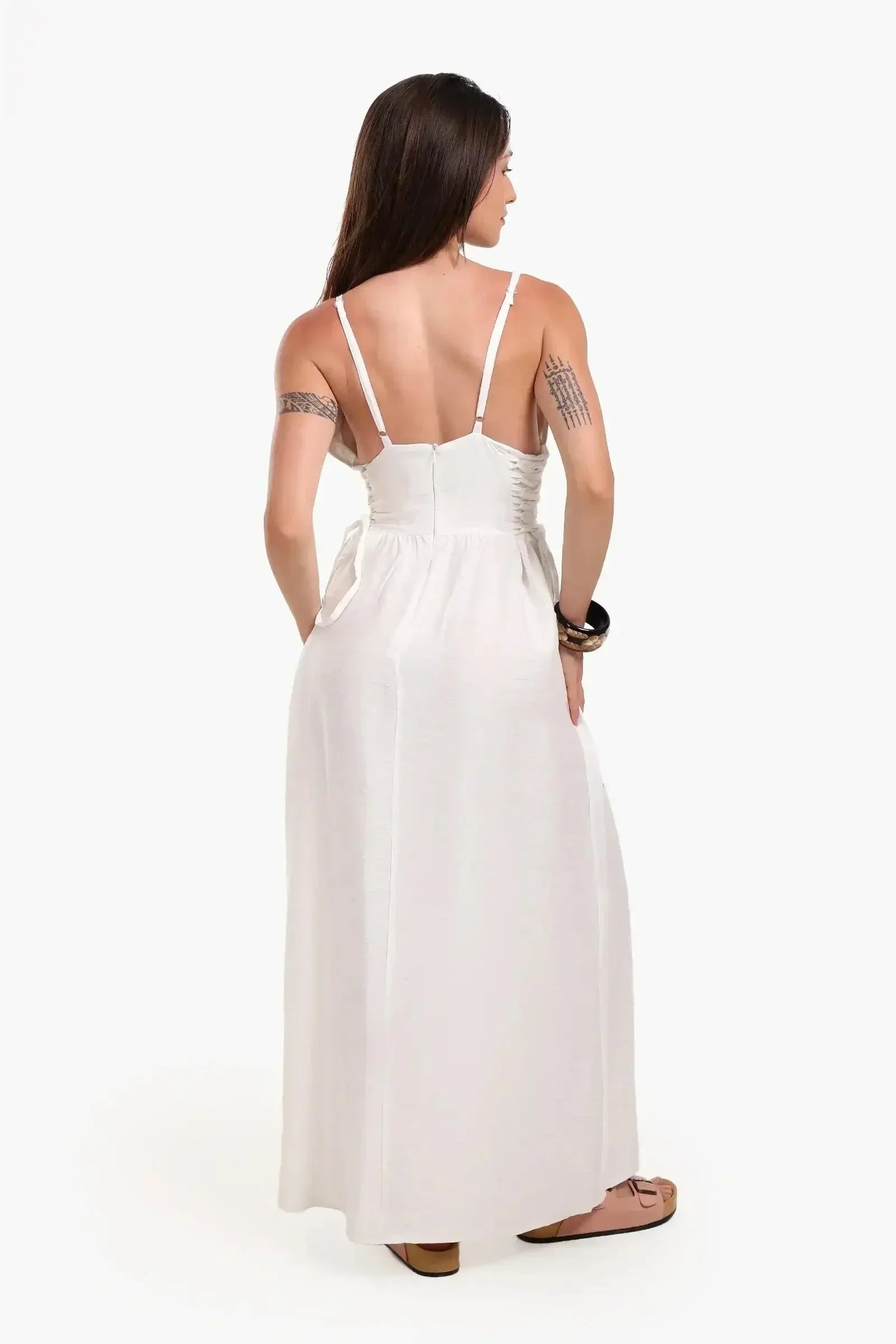 Carina - Ruched Sides Beach Dress 3