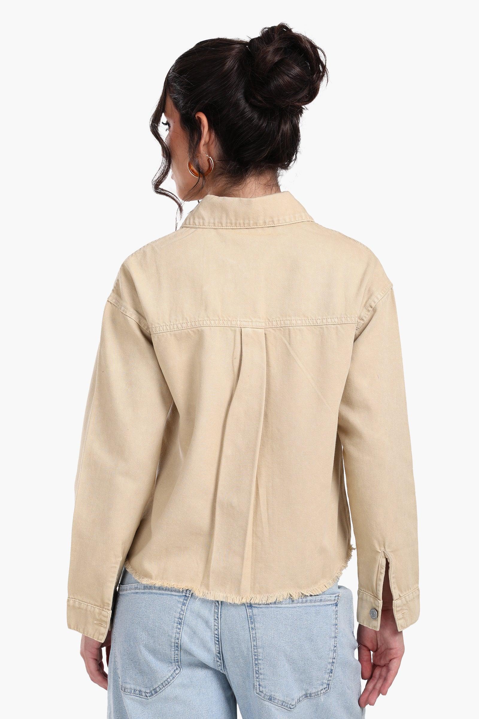 Clue - Beige Denim Jacket 3