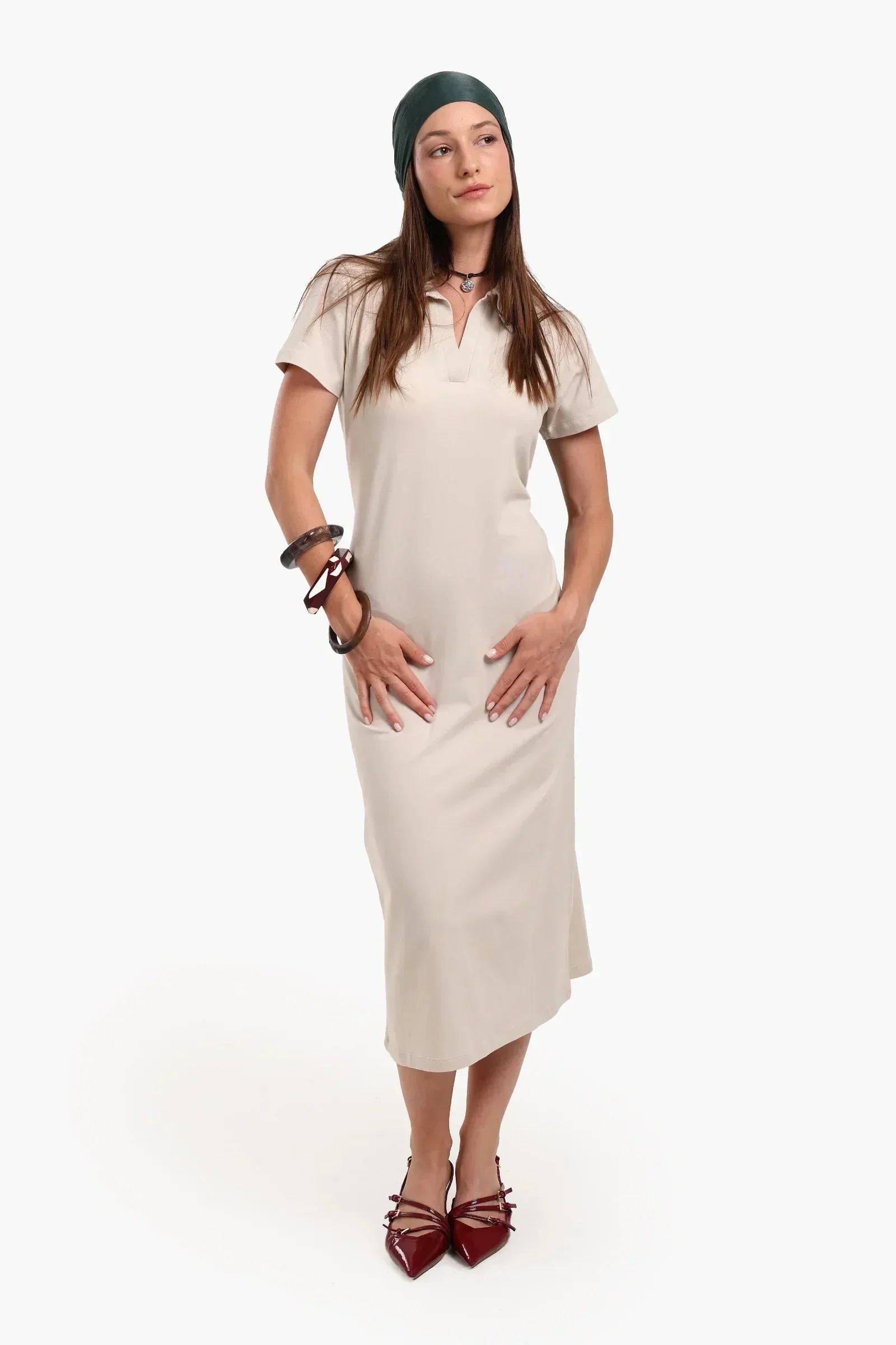 Carina - Polo Neck Midi Dress 5