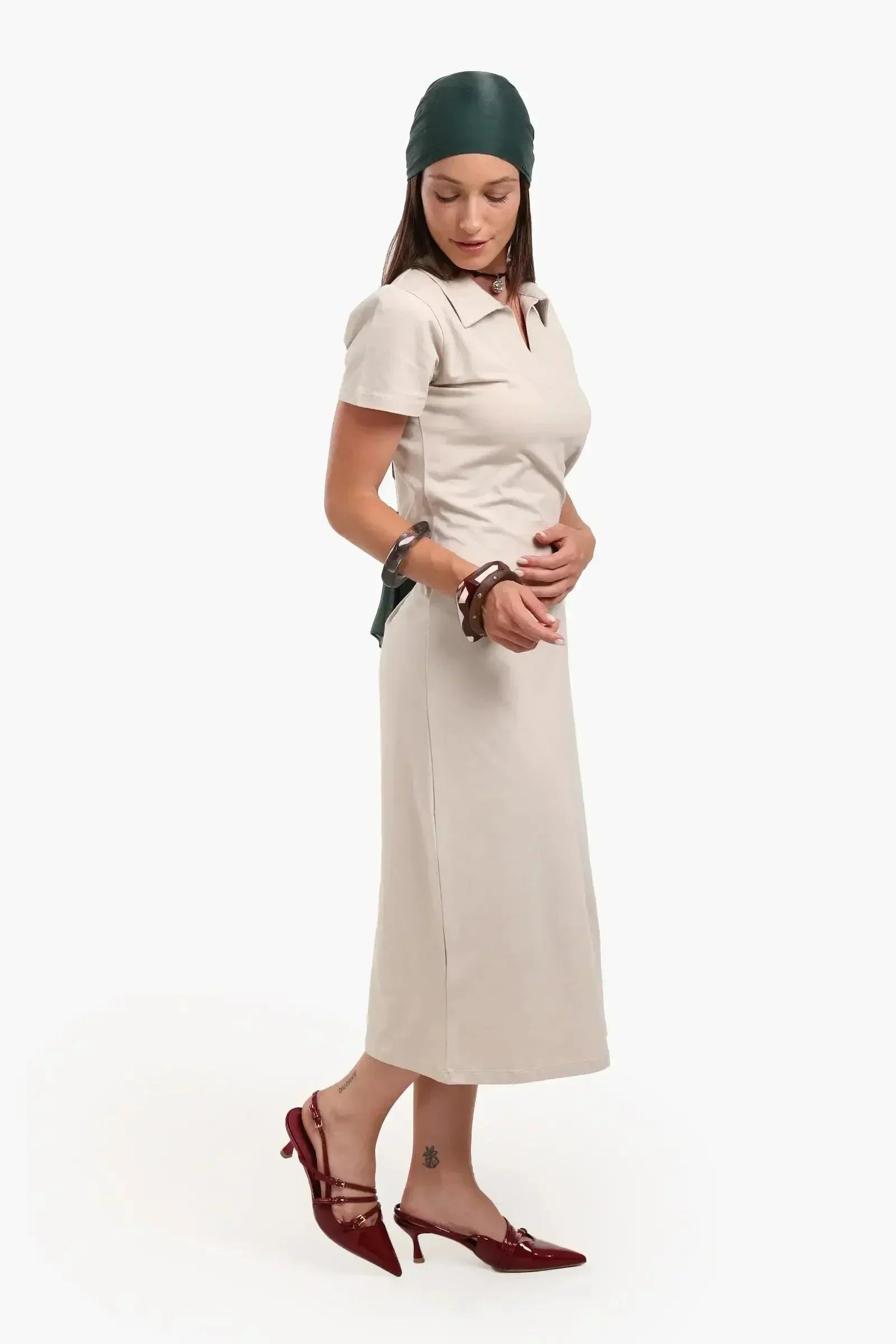 Carina - Polo Neck Midi Dress 6