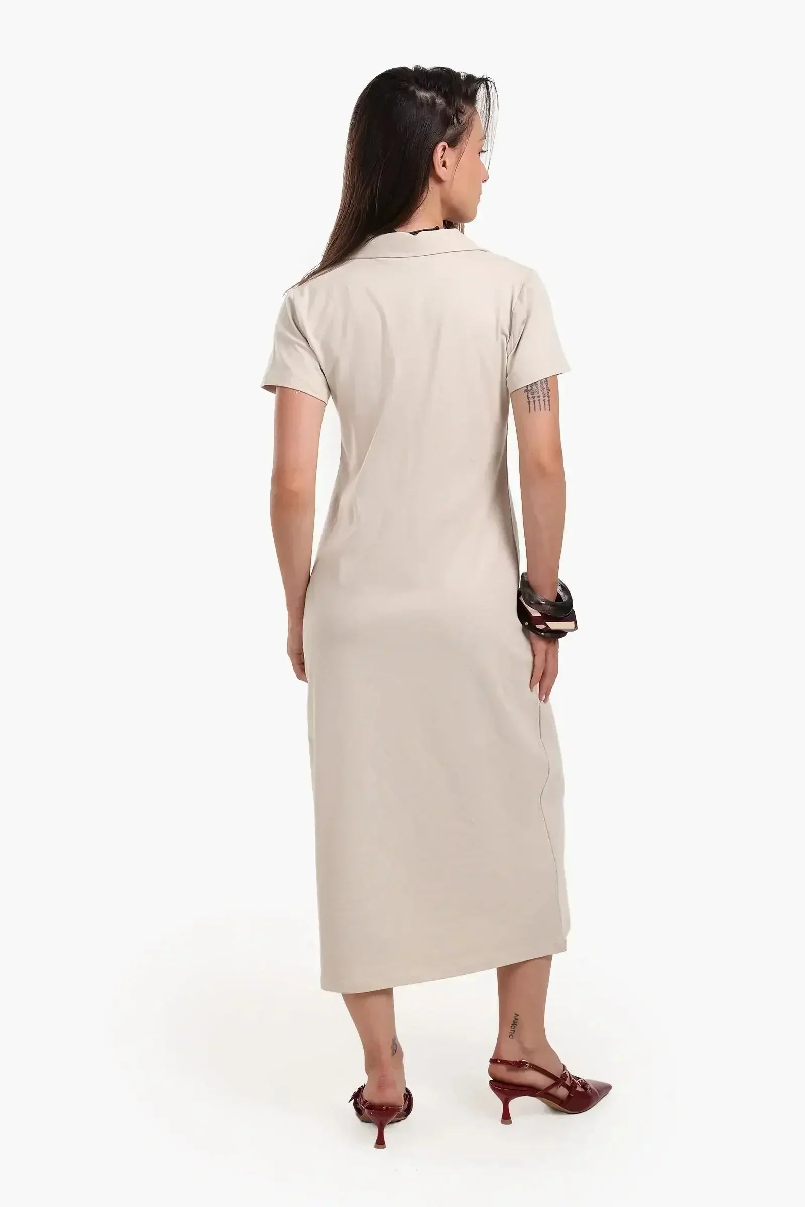 Carina - Polo Neck Midi Dress 7