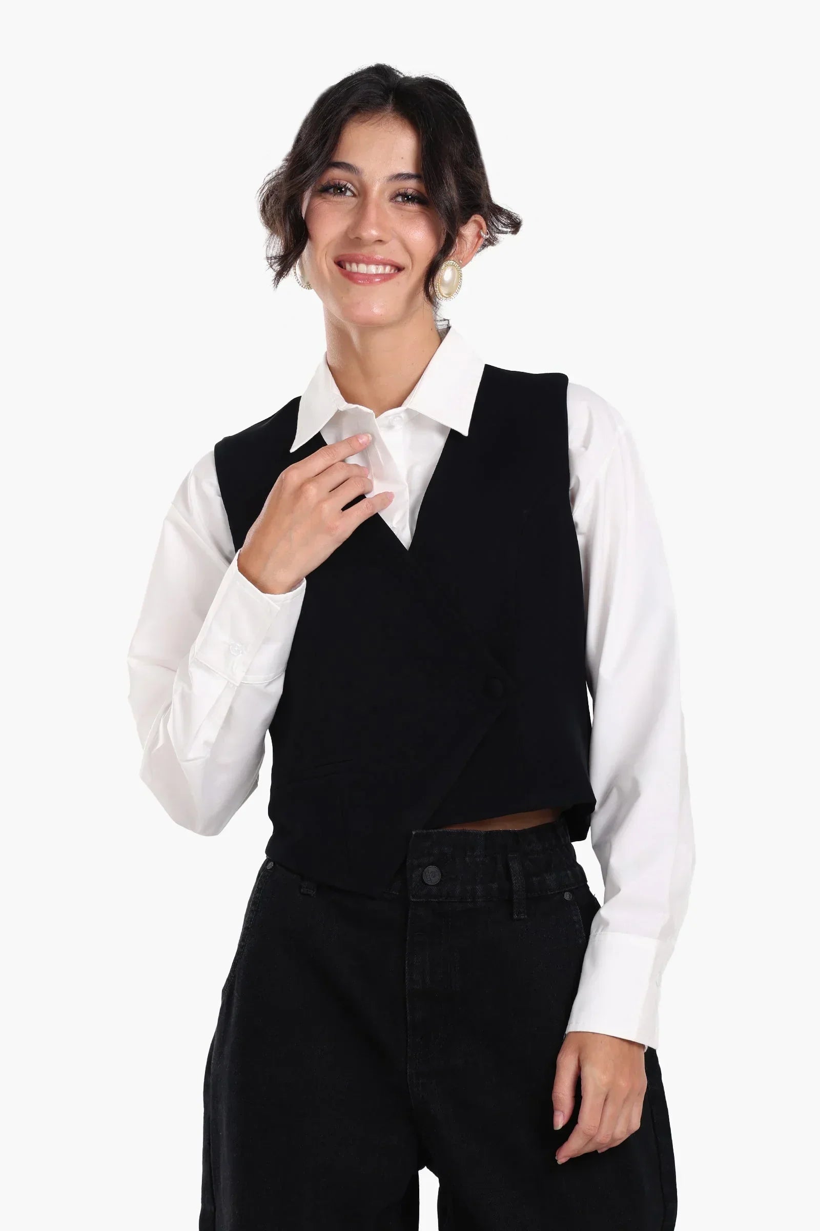 Clue - Asymmetrical Sleeveless Vest 3