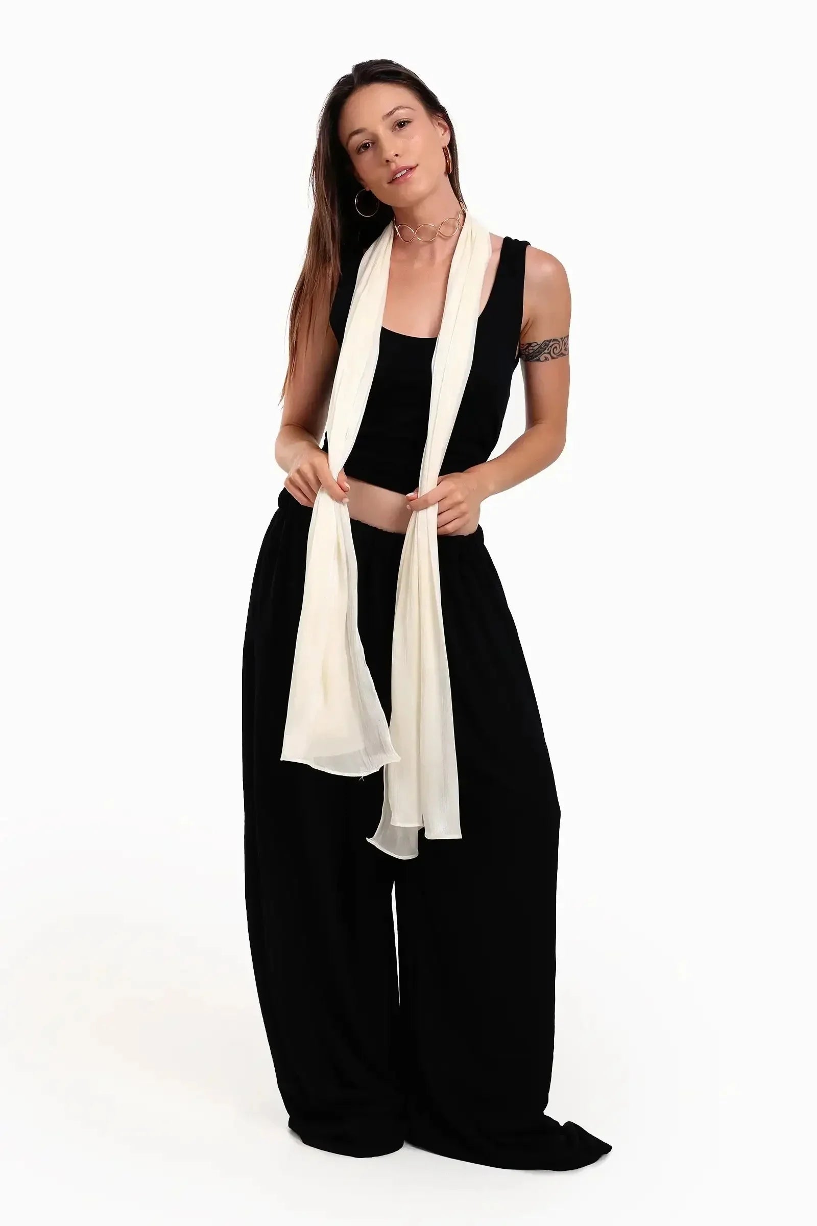 Carina - Organza Crinkle Scarf 13