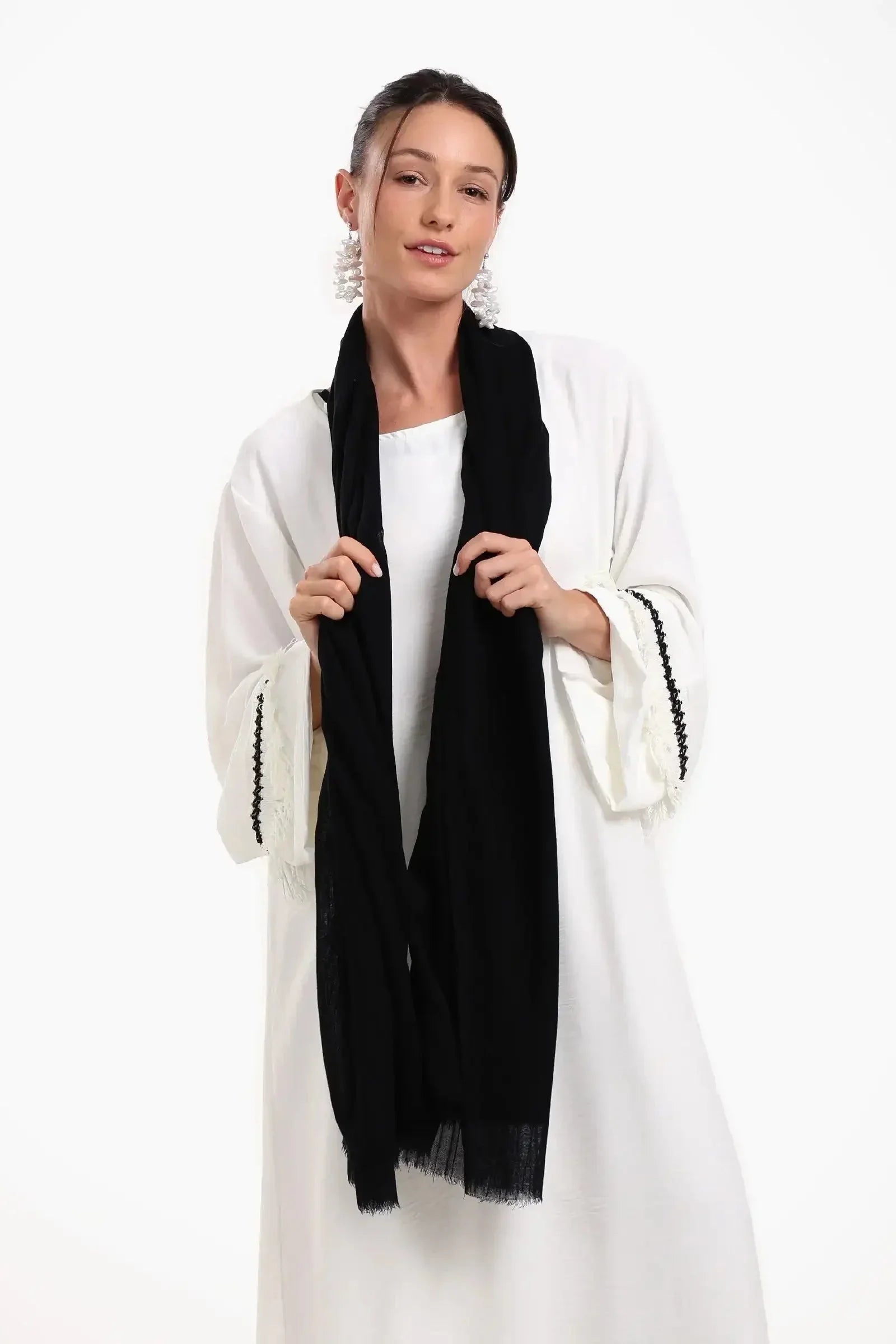 Carina - Striped Cotton Scarf 4