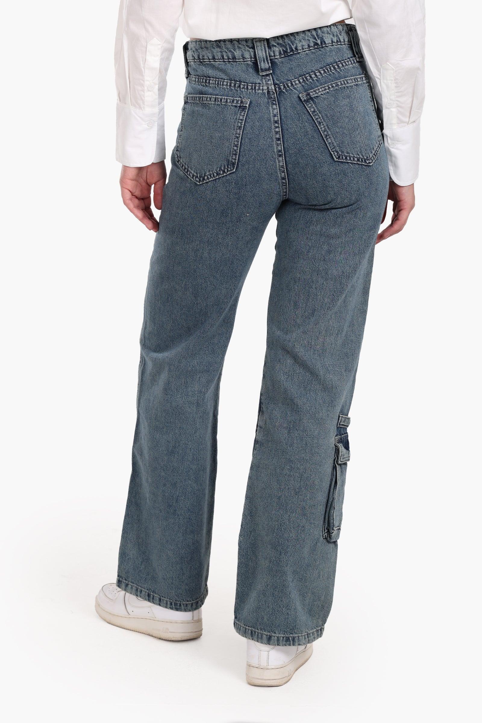 Clue - Straight Cut Cargo Jeans 5