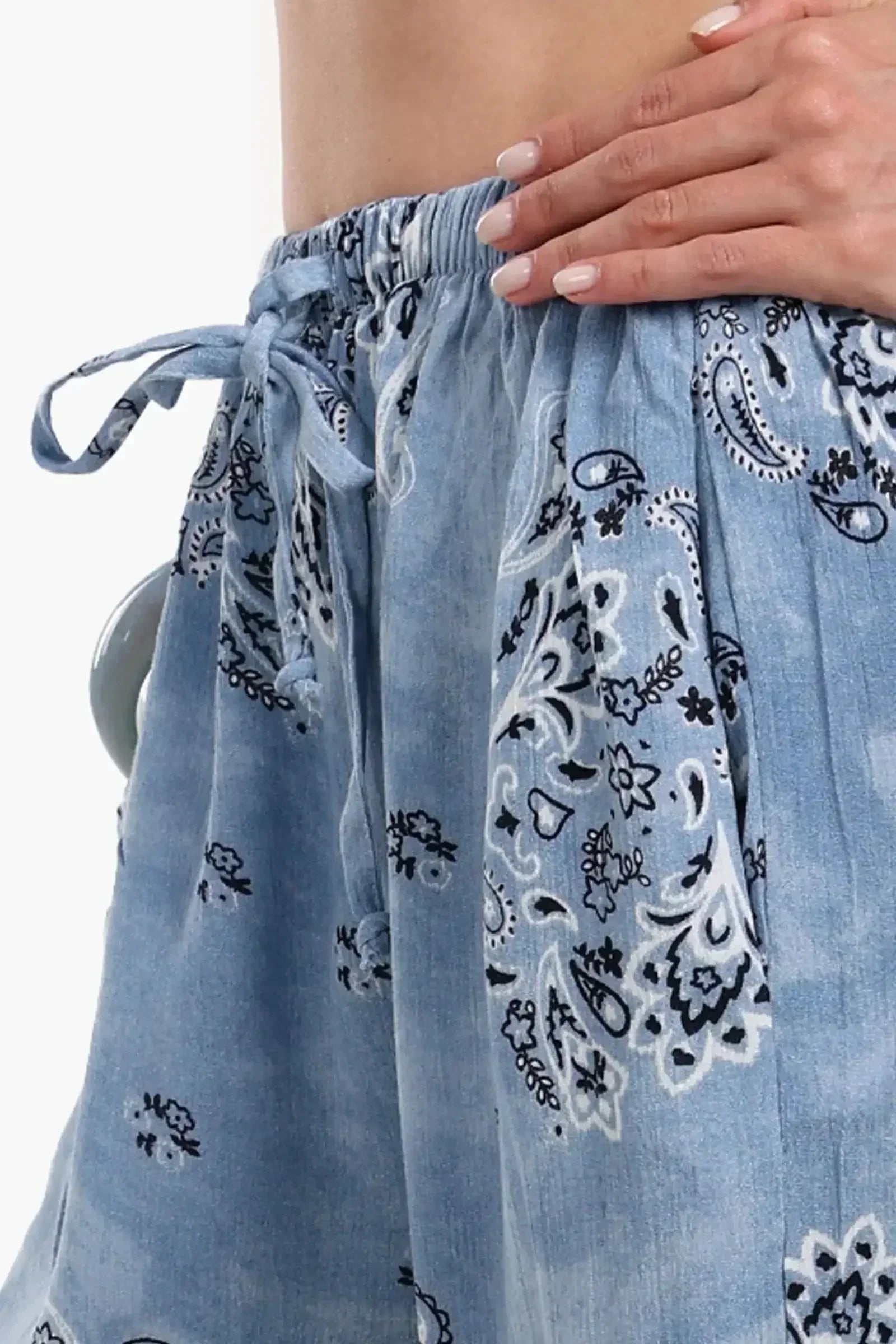 Carina - Printed Wide Leg Pants 4