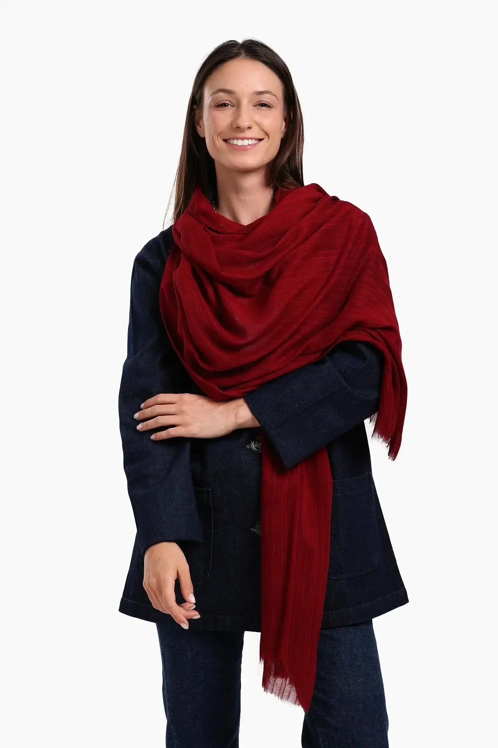 Carina - Striped Cotton Scarf 8