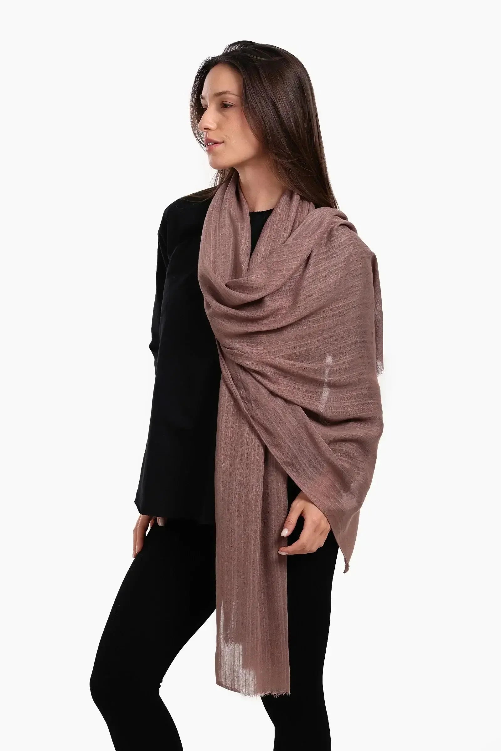 Carina - Striped Cotton Scarf 5