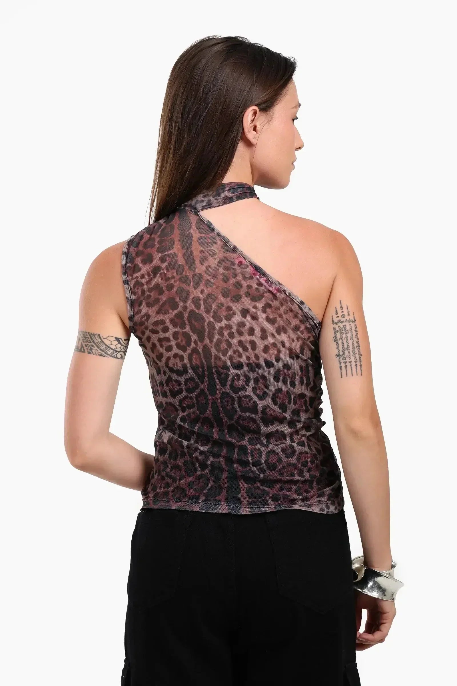 Carina - One Shoulder Chiffon Top 3