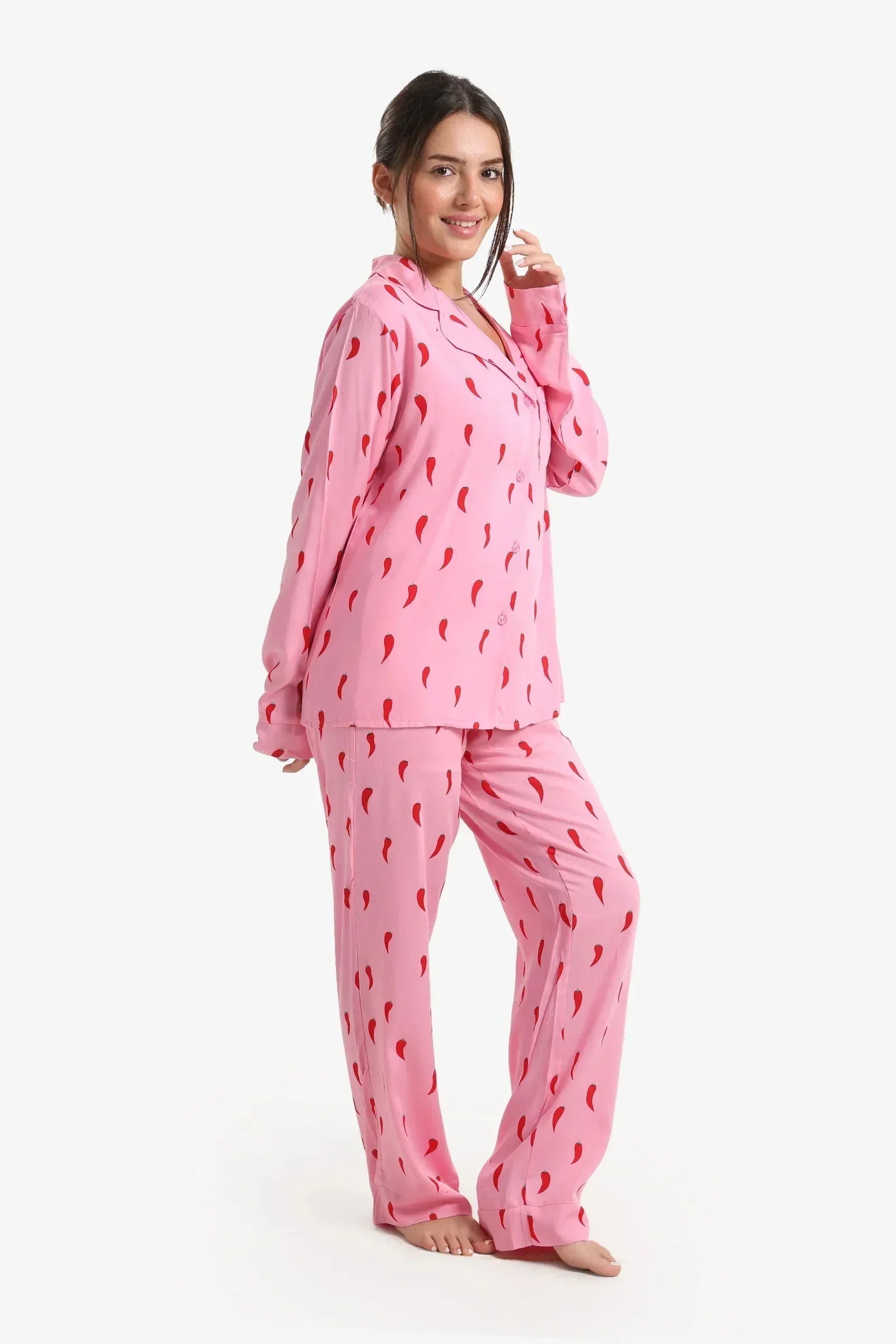 Carina - Pepper Print Relaxed Pyjama Set 4