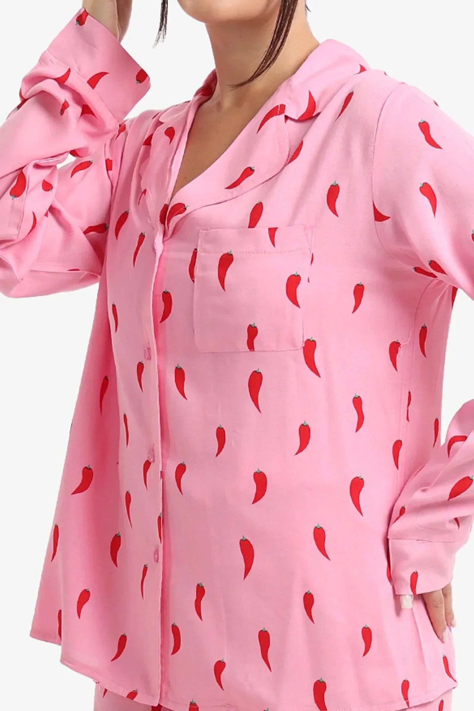 Carina - Pepper Print Relaxed Pyjama Set 3