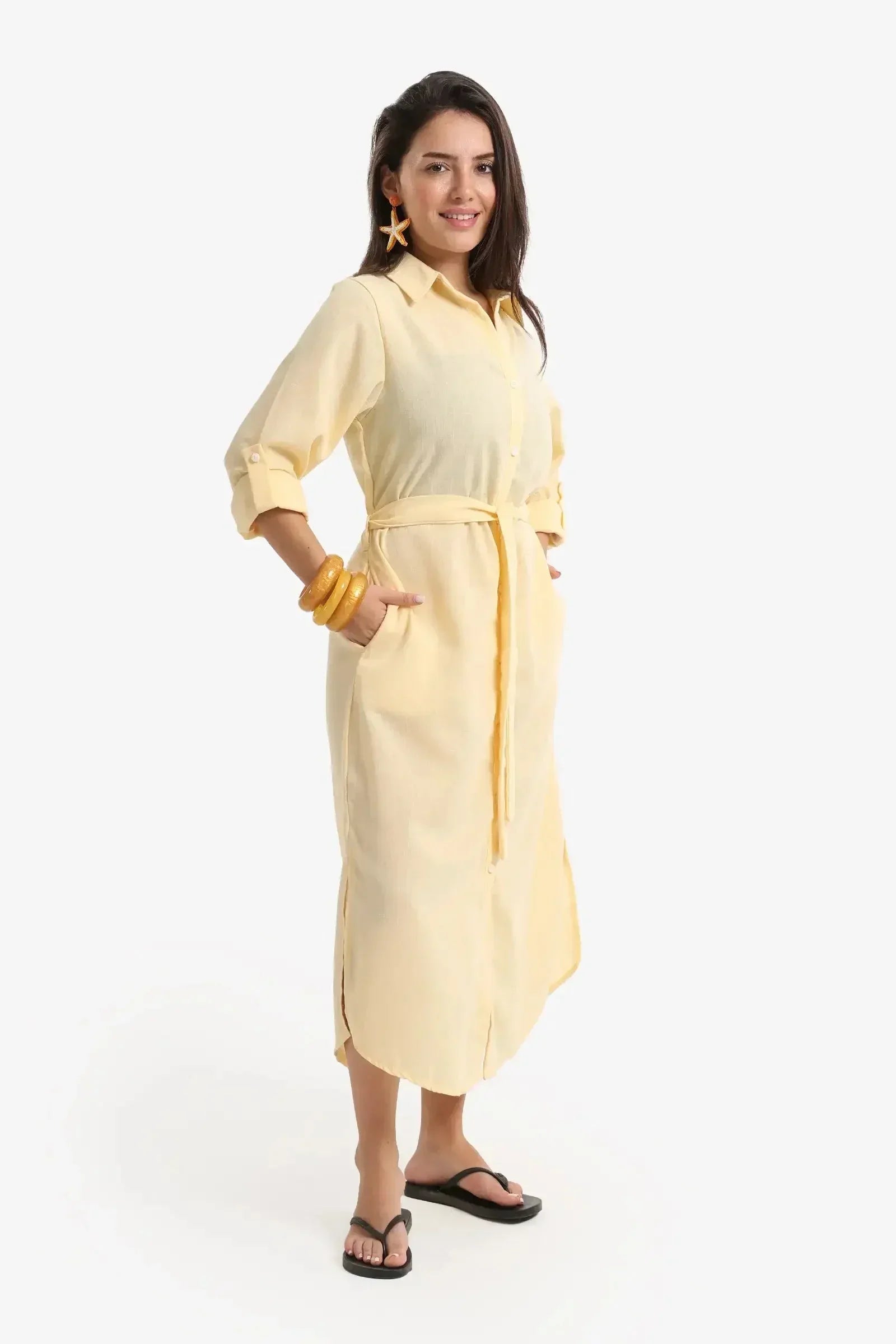 Carina - Beach Dress with Deatchable Belt 2