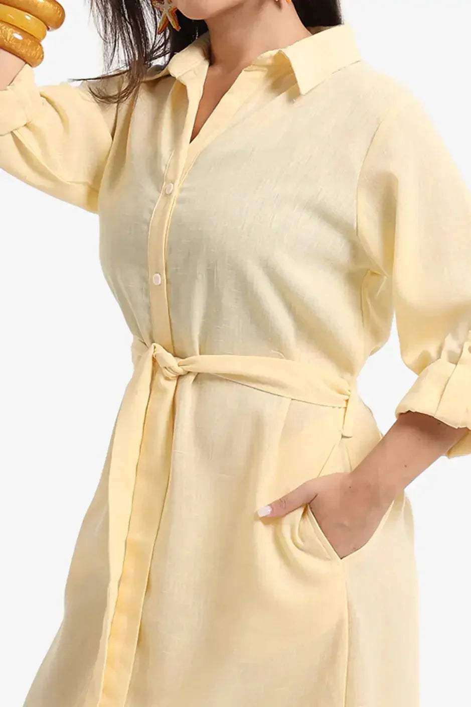 Carina - Beach Dress with Deatchable Belt 3
