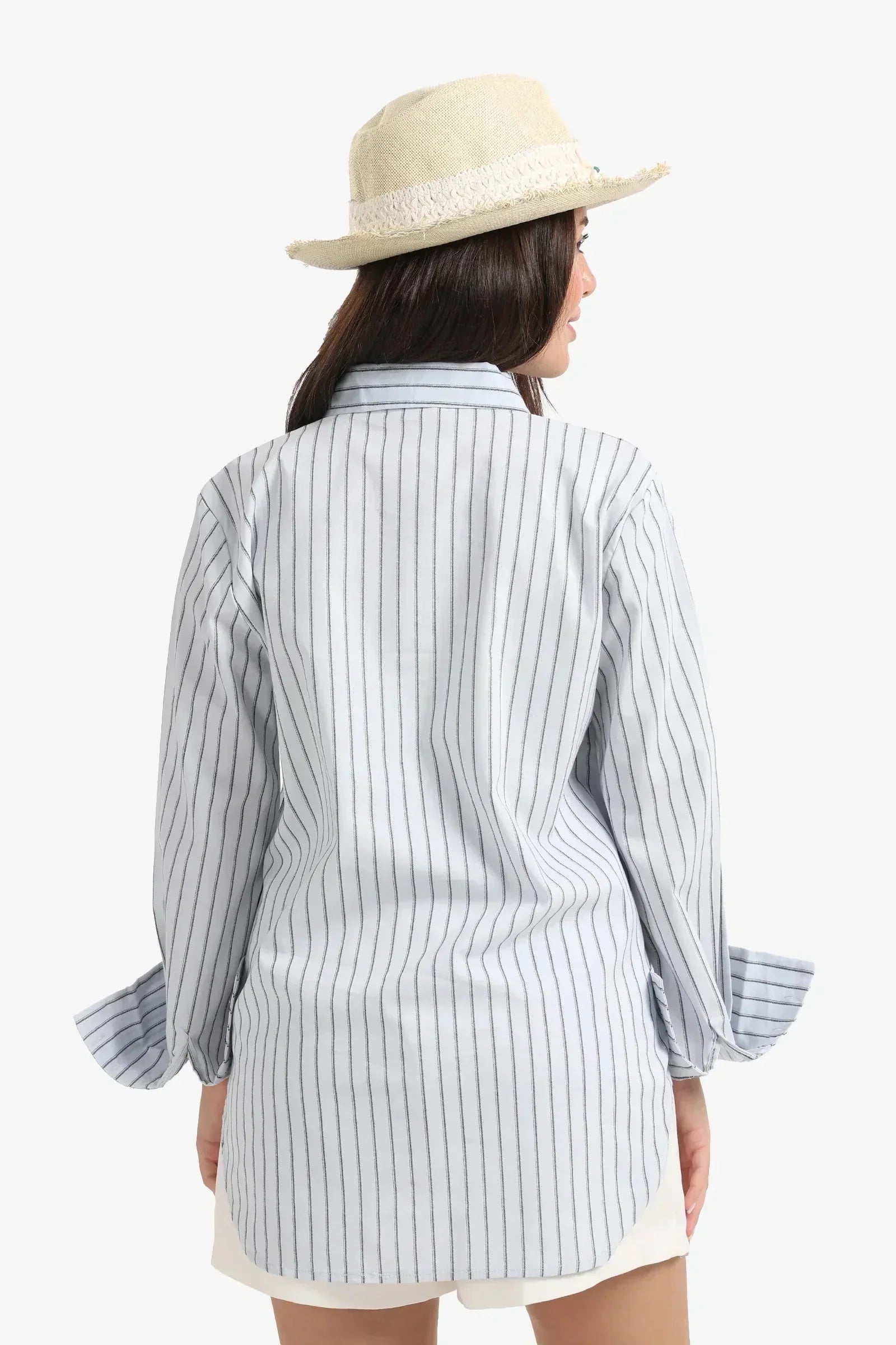 Carina - Blue Striped Shirt 3