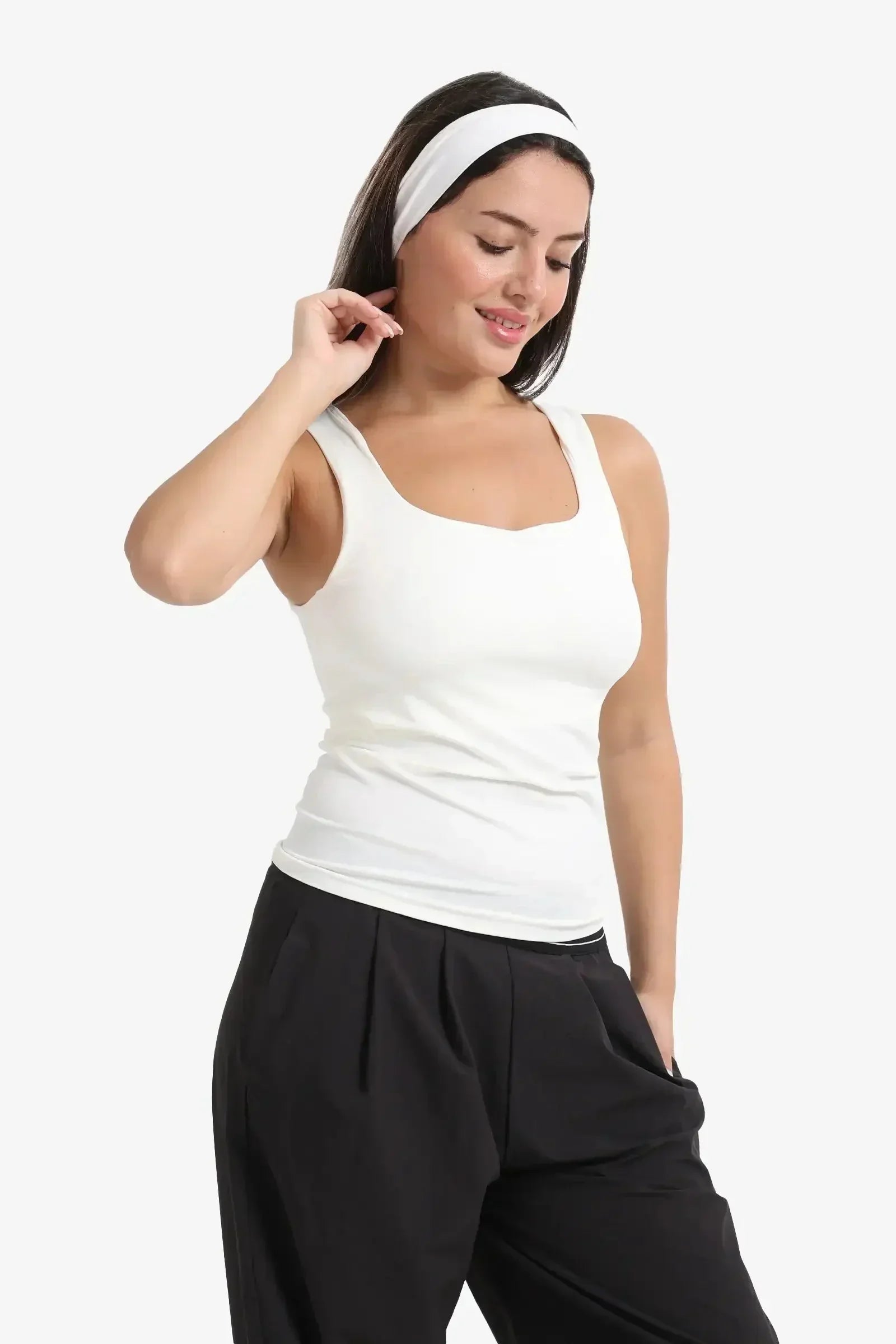 Carina - Sleek Solid Patterned Top 5