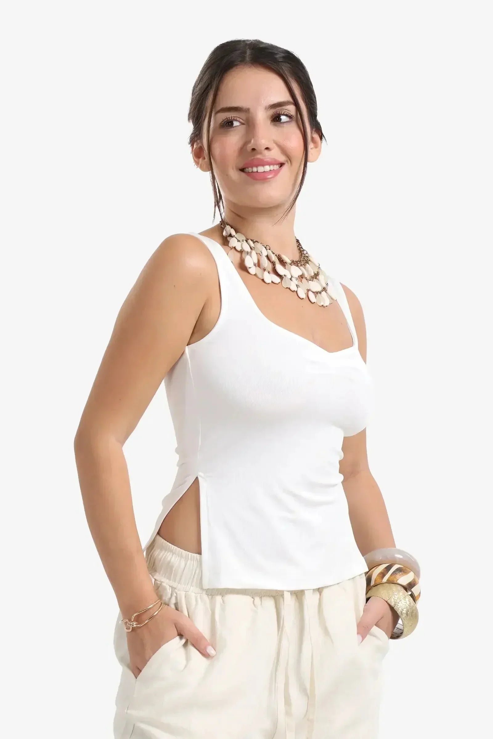 Carina - Heart Scoop Collar Top 3
