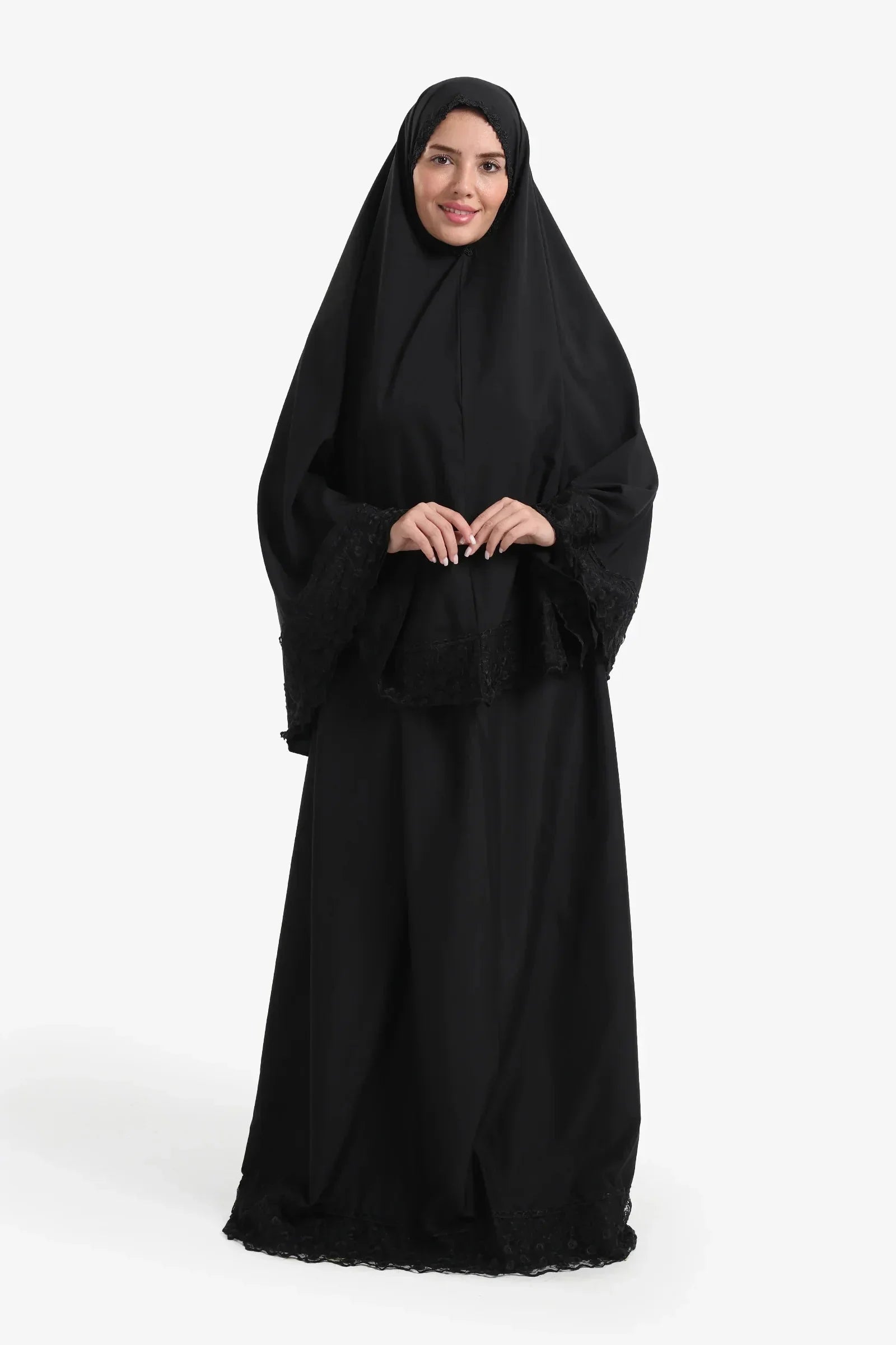 Carina - Prayer Set with Lace Trim 1