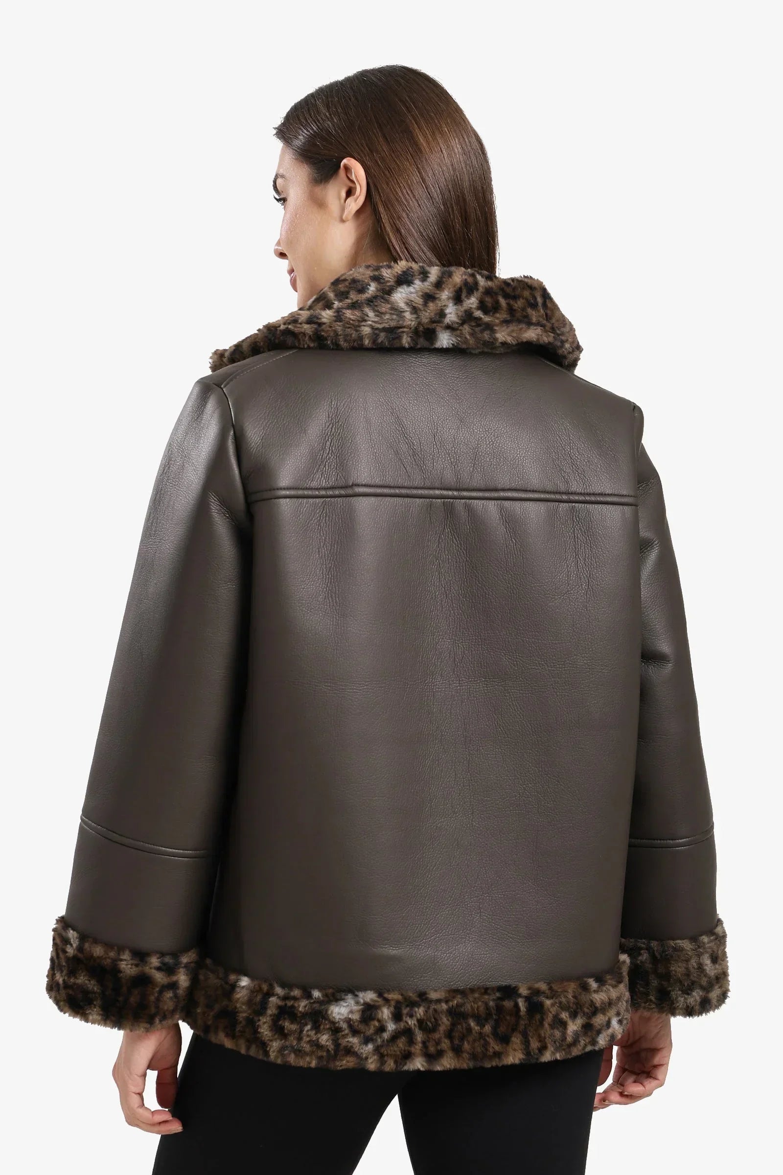Clue - Fur-Lined Leather Jacket 3