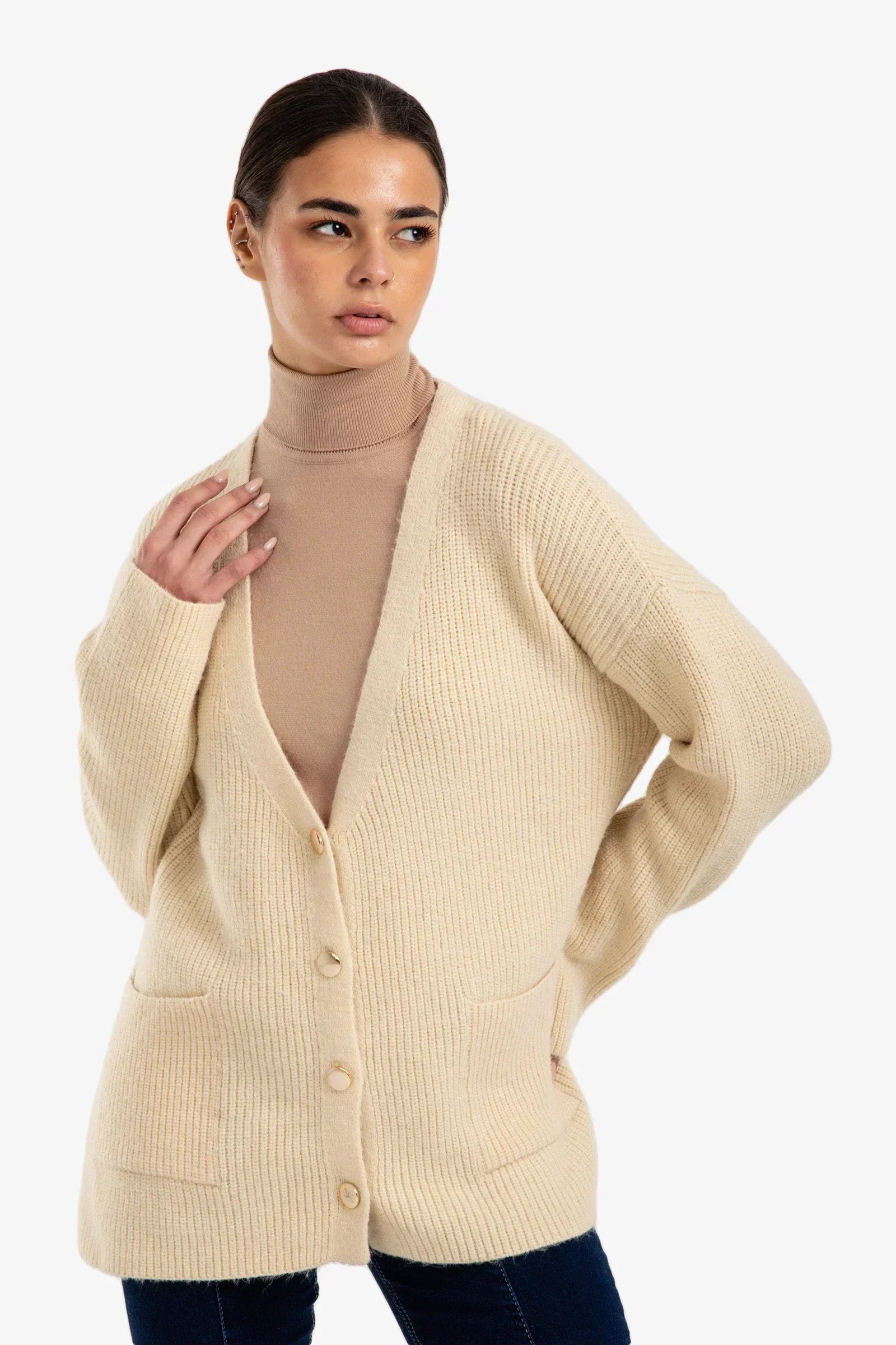 Clue - Button-Down Relaxed Cardigan 2