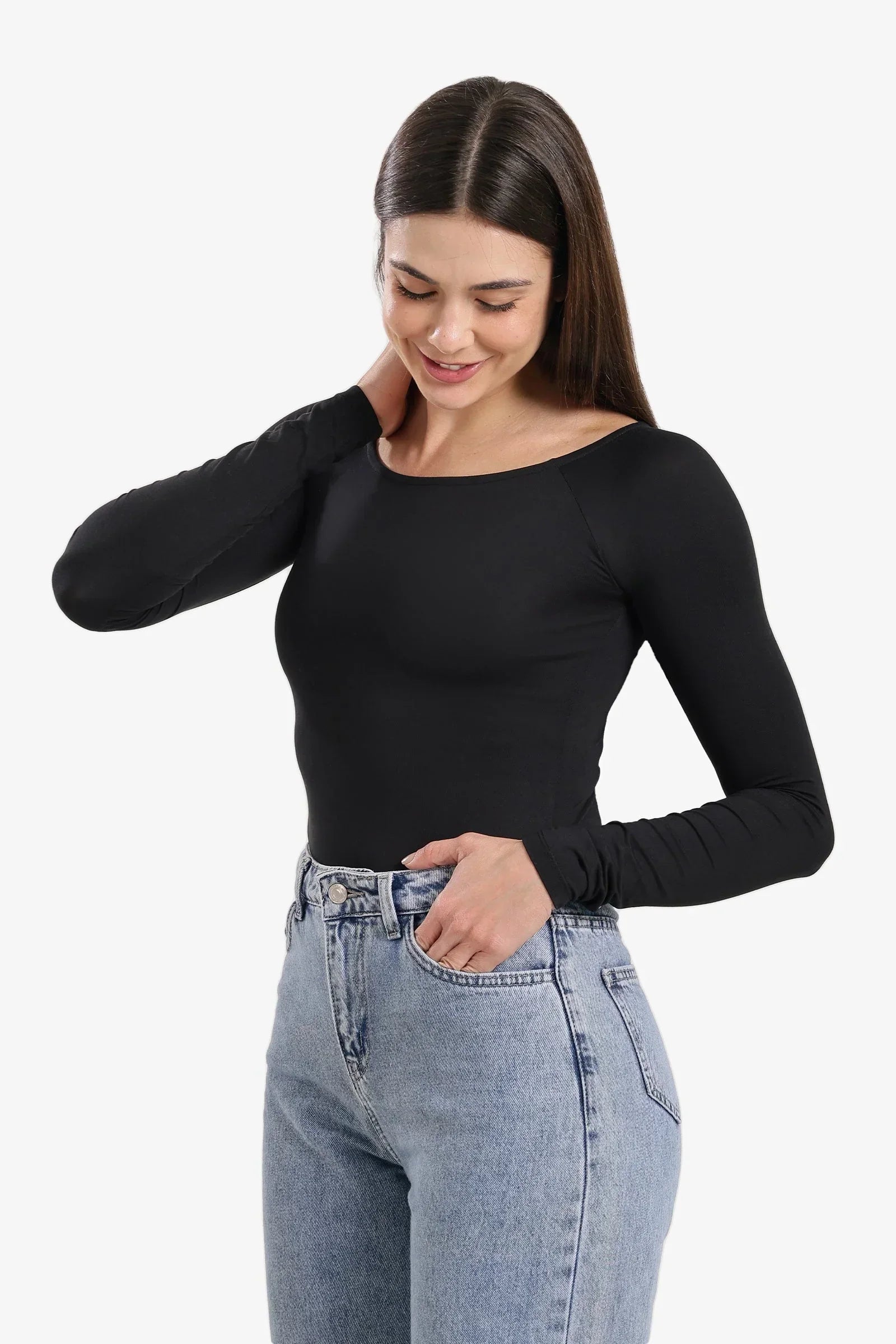 Clue - Bodysuit with Thumbhole Cuffs 12
