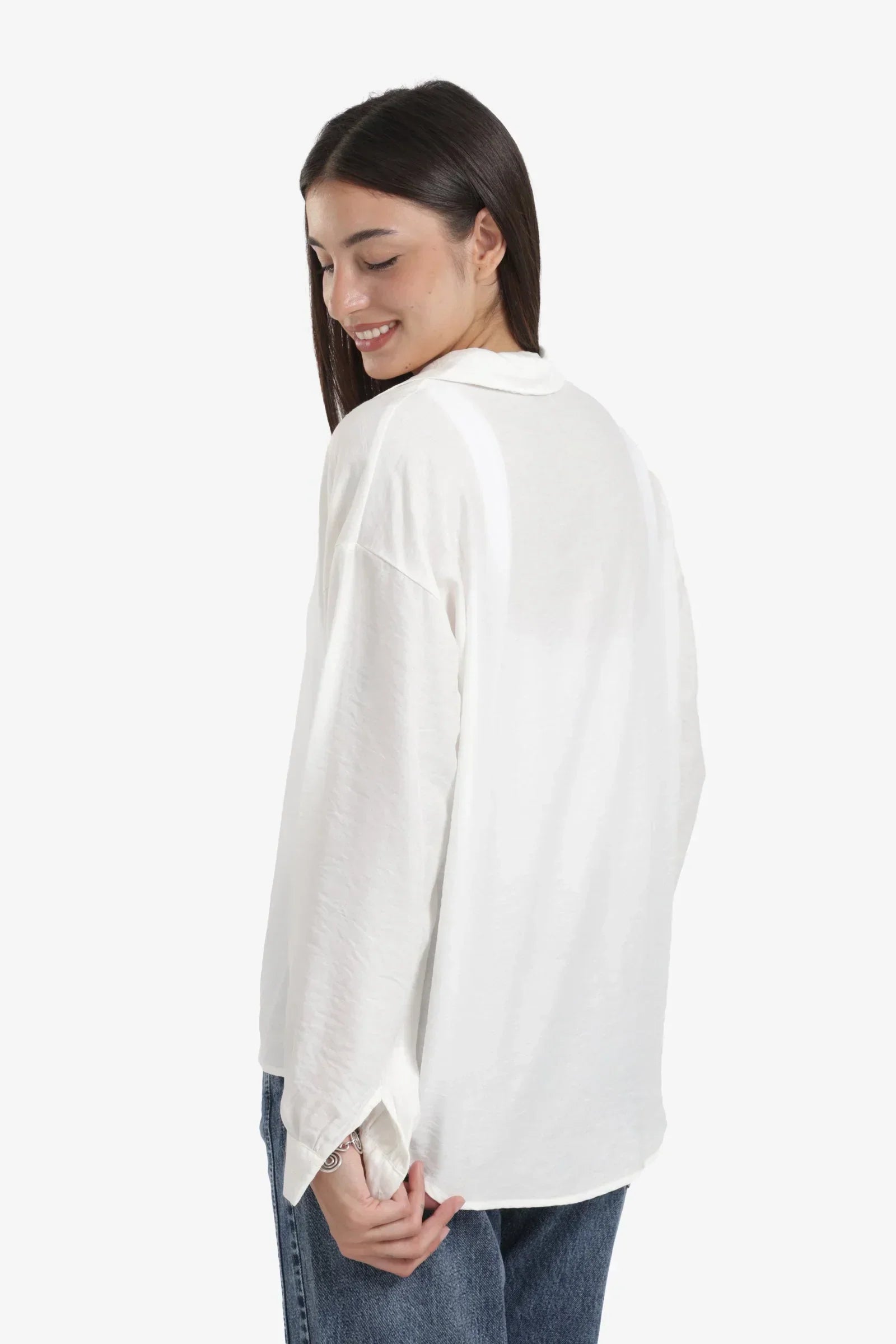 Clue - V-Neck Tencel Blouse 3