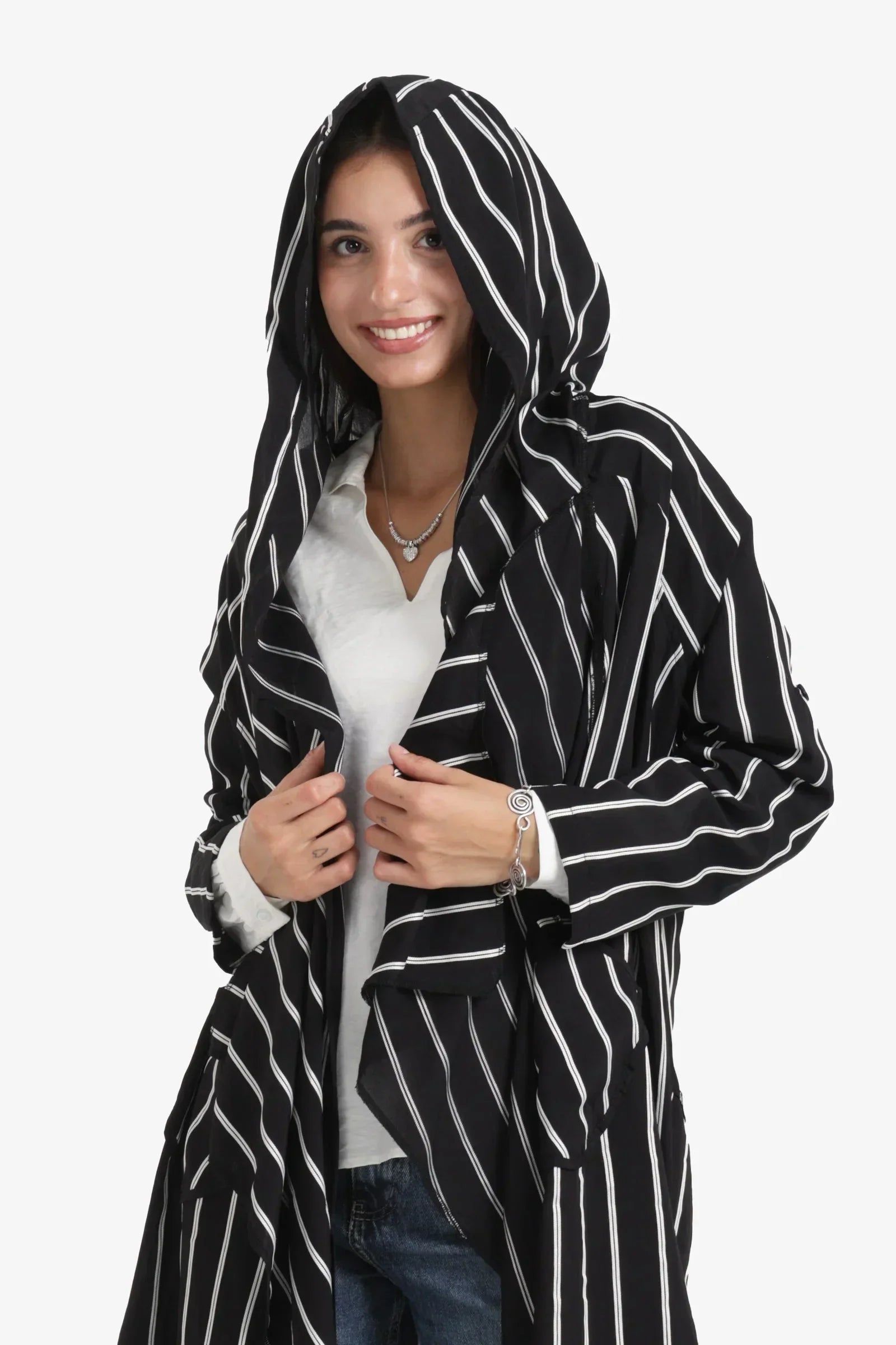 Clue - Hooded Striped Cardigan 3
