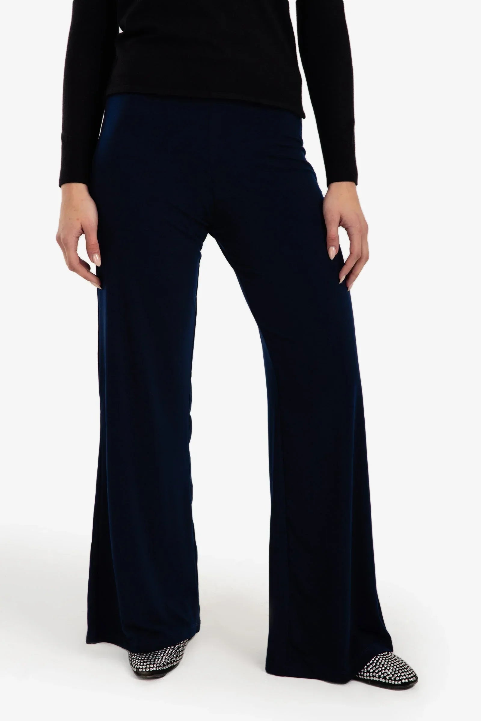 Clue - Elastic Waist Wide Leg Pants 6