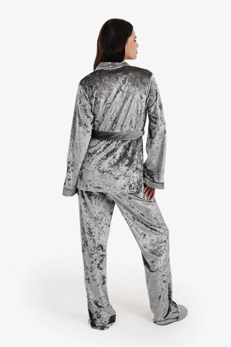 Carina - Velvet 3-Pieces Pyjama Set 4