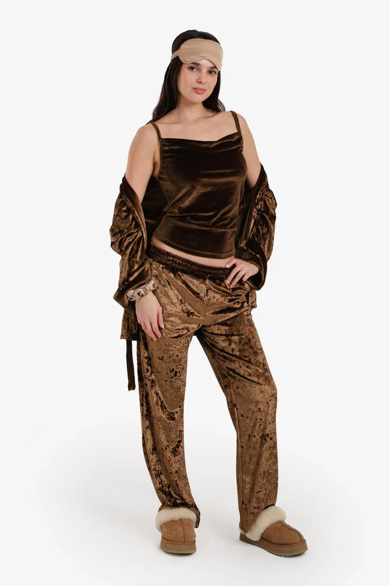 Carina - Velvet 3-Pieces Pyjama Set 8