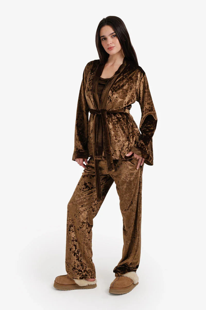 Carina - Velvet 3-Pieces Pyjama Set 7
