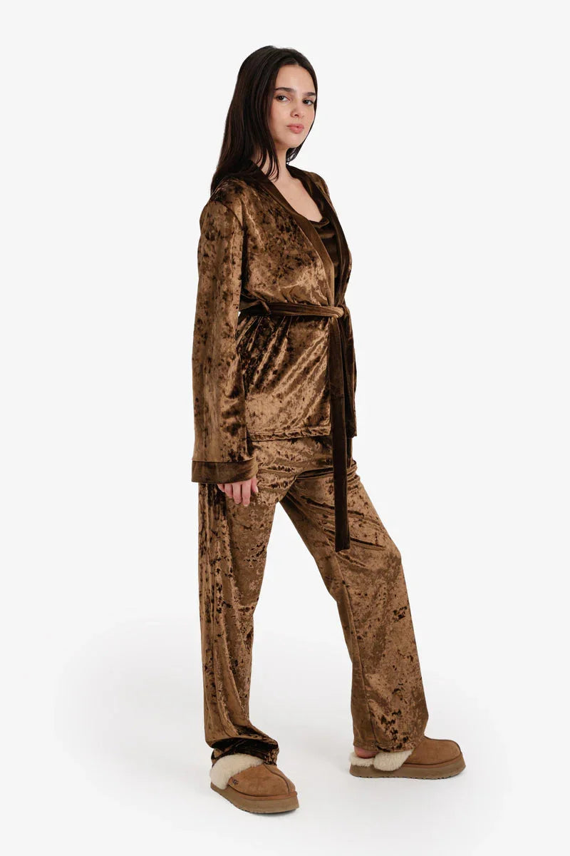 Carina - Velvet 3-Pieces Pyjama Set 9
