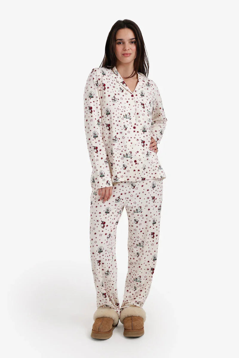 Carina - Button-Down Printed Pyjama Set 1