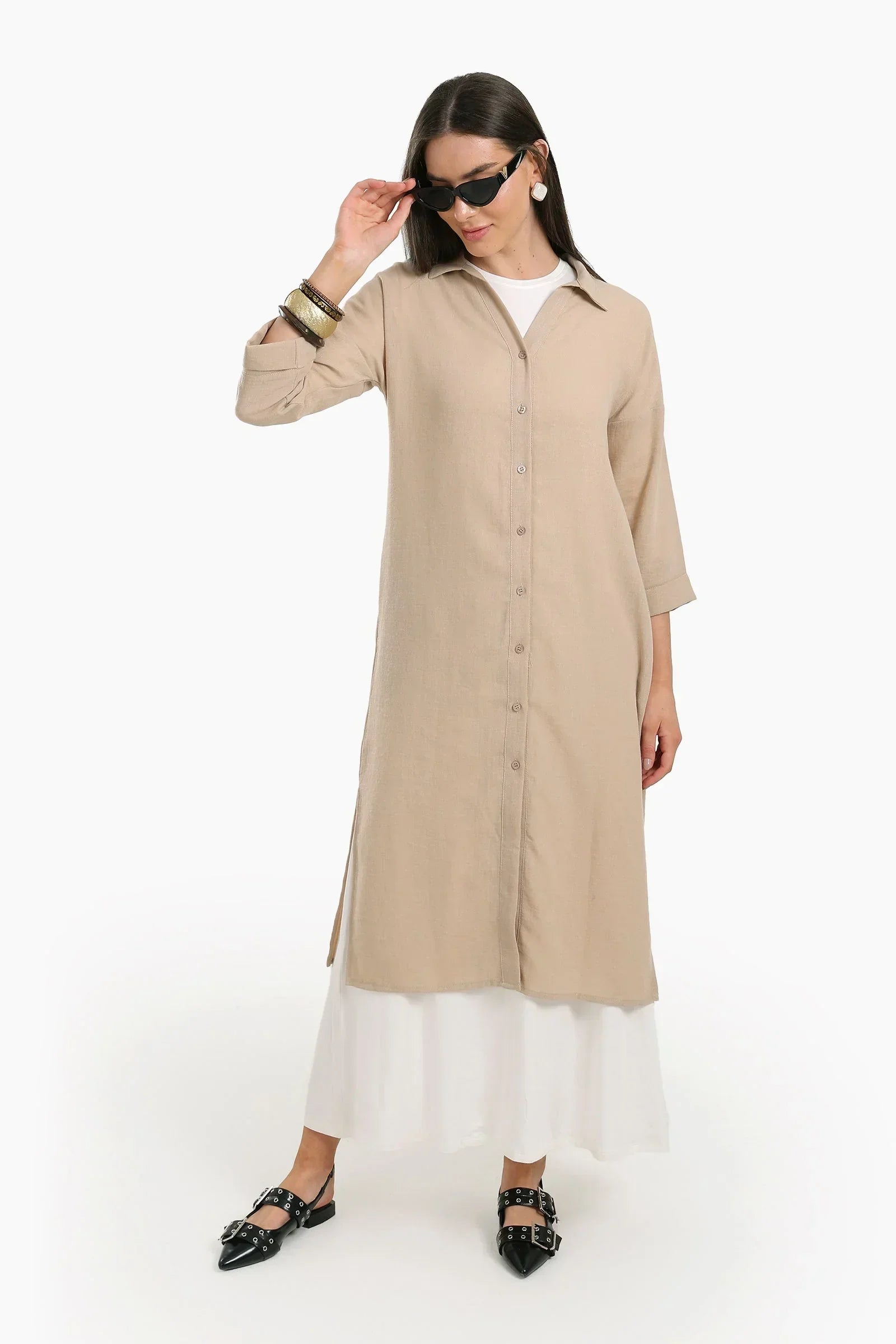 Clue - Plain Lounge Shirt Dress 5