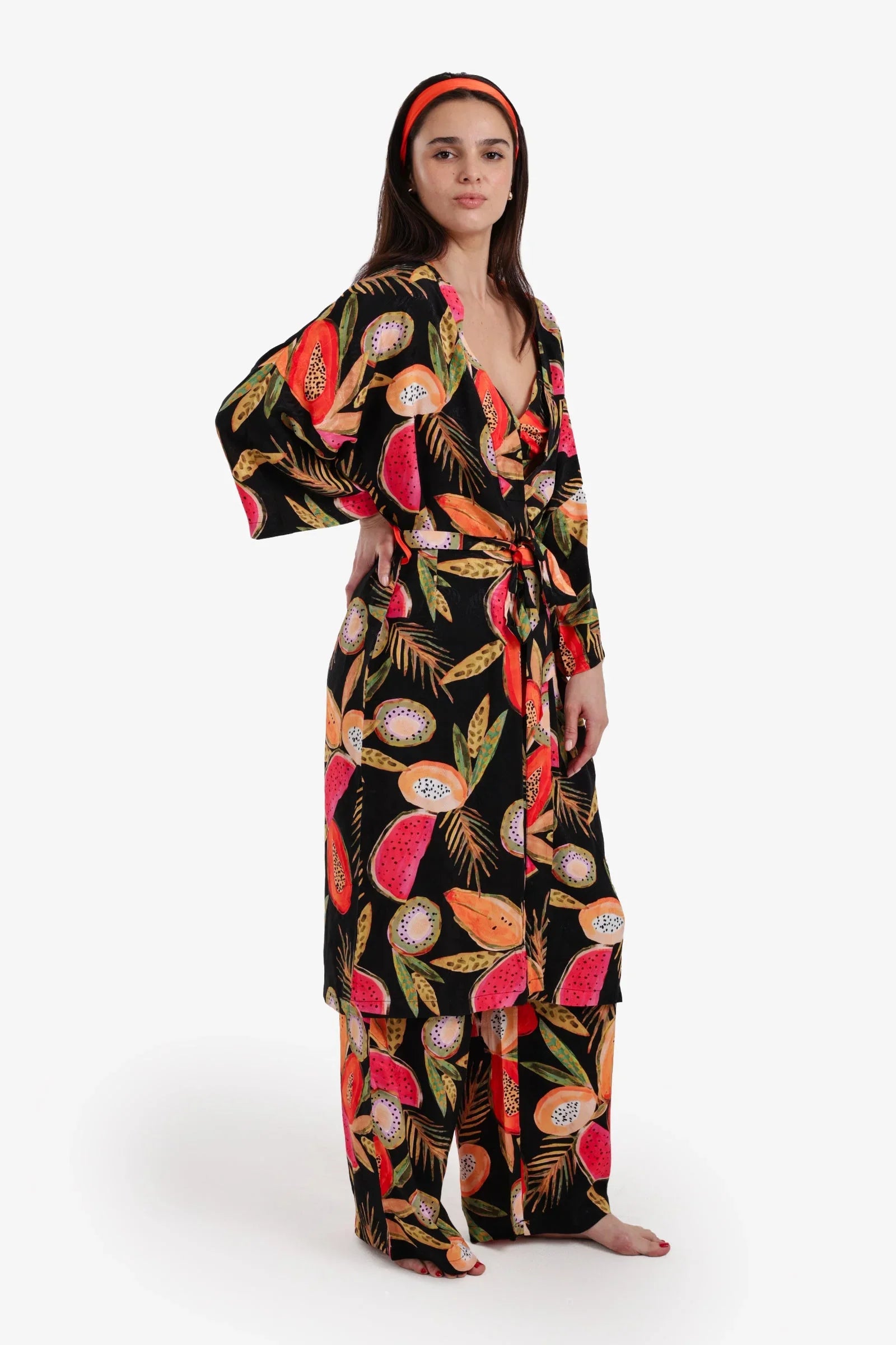 Carina - Tropical Print Pyjama Set 2