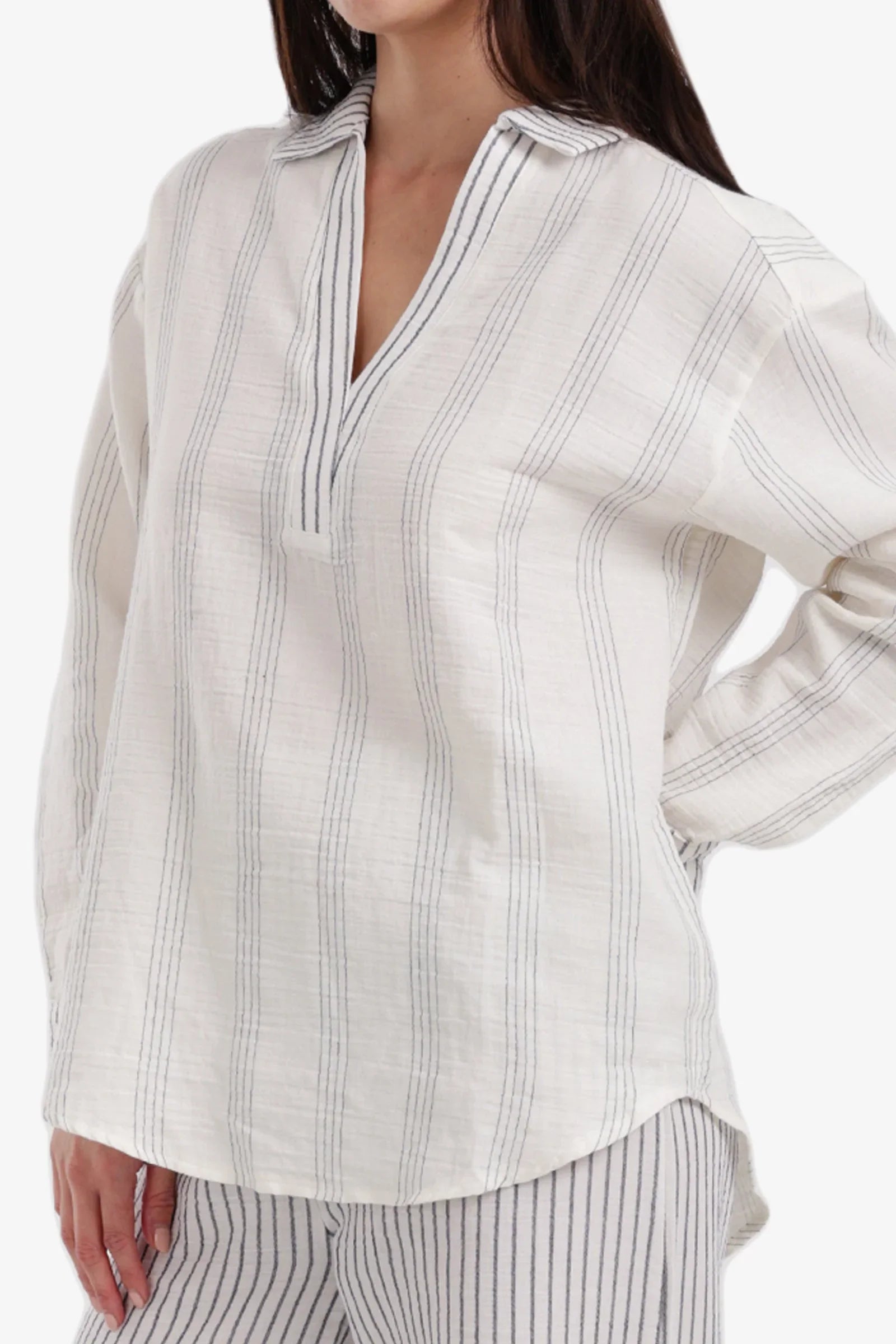 Carina - Relaxed Collared Pyjama Set 4