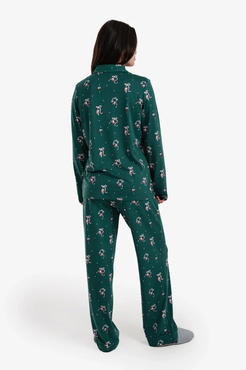 Carina - Classic Button-Down Pyjama Set 4