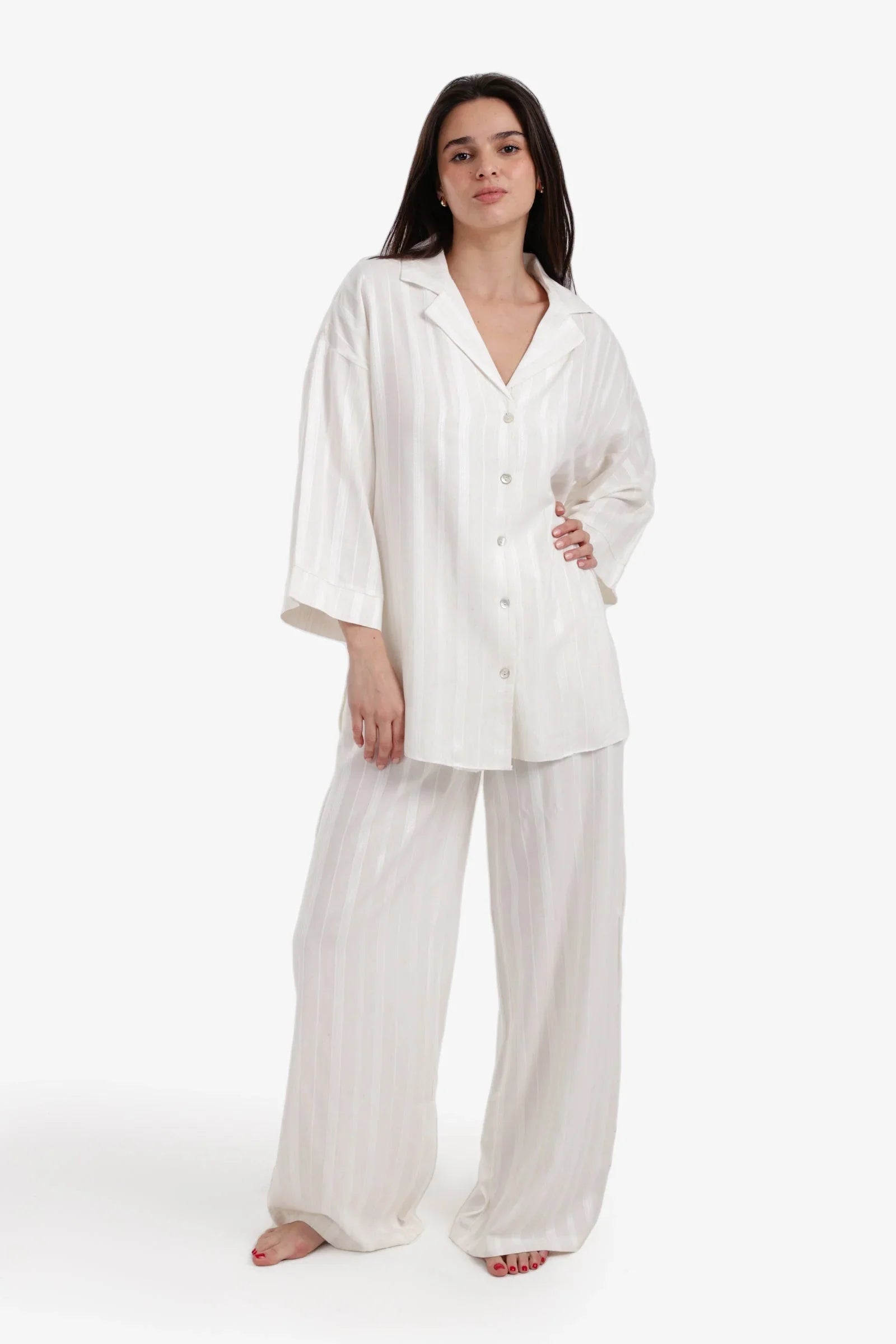 Carina - Button-Down Pyjama Set 2