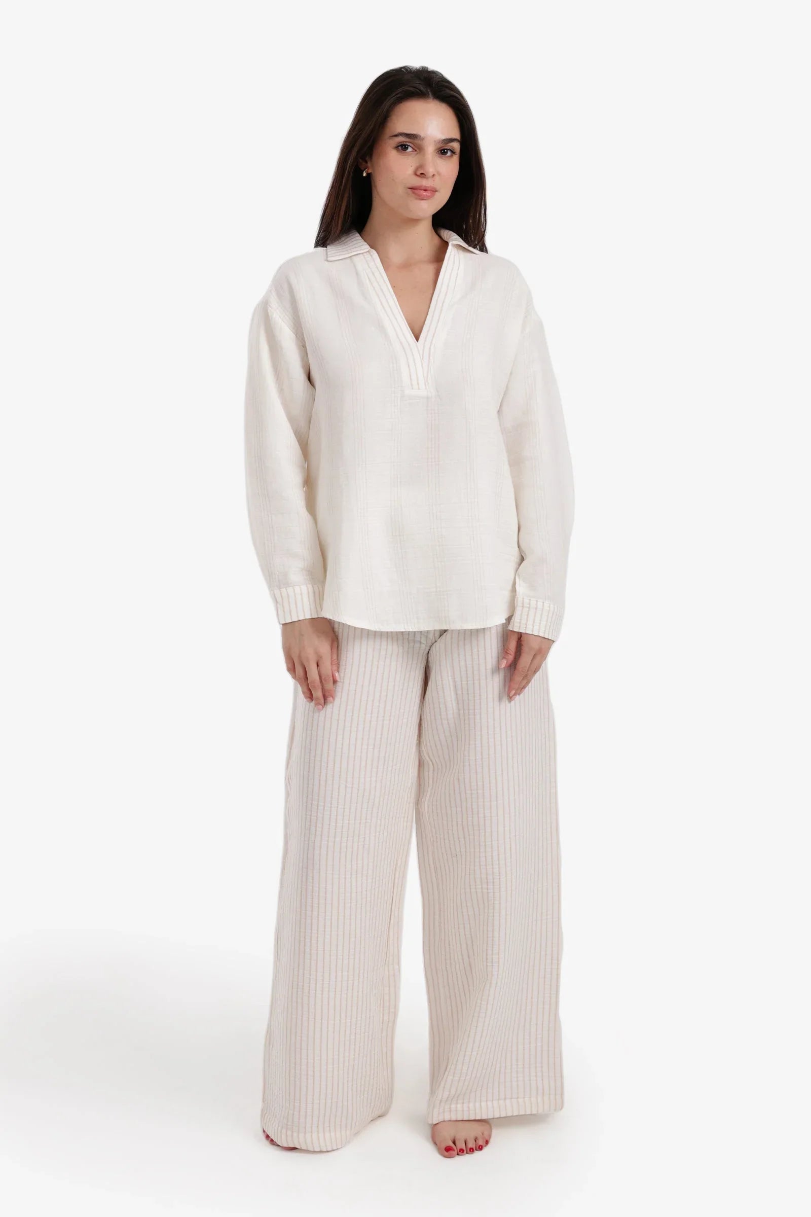 Carina - Striped Pattern Pyjama Set 2