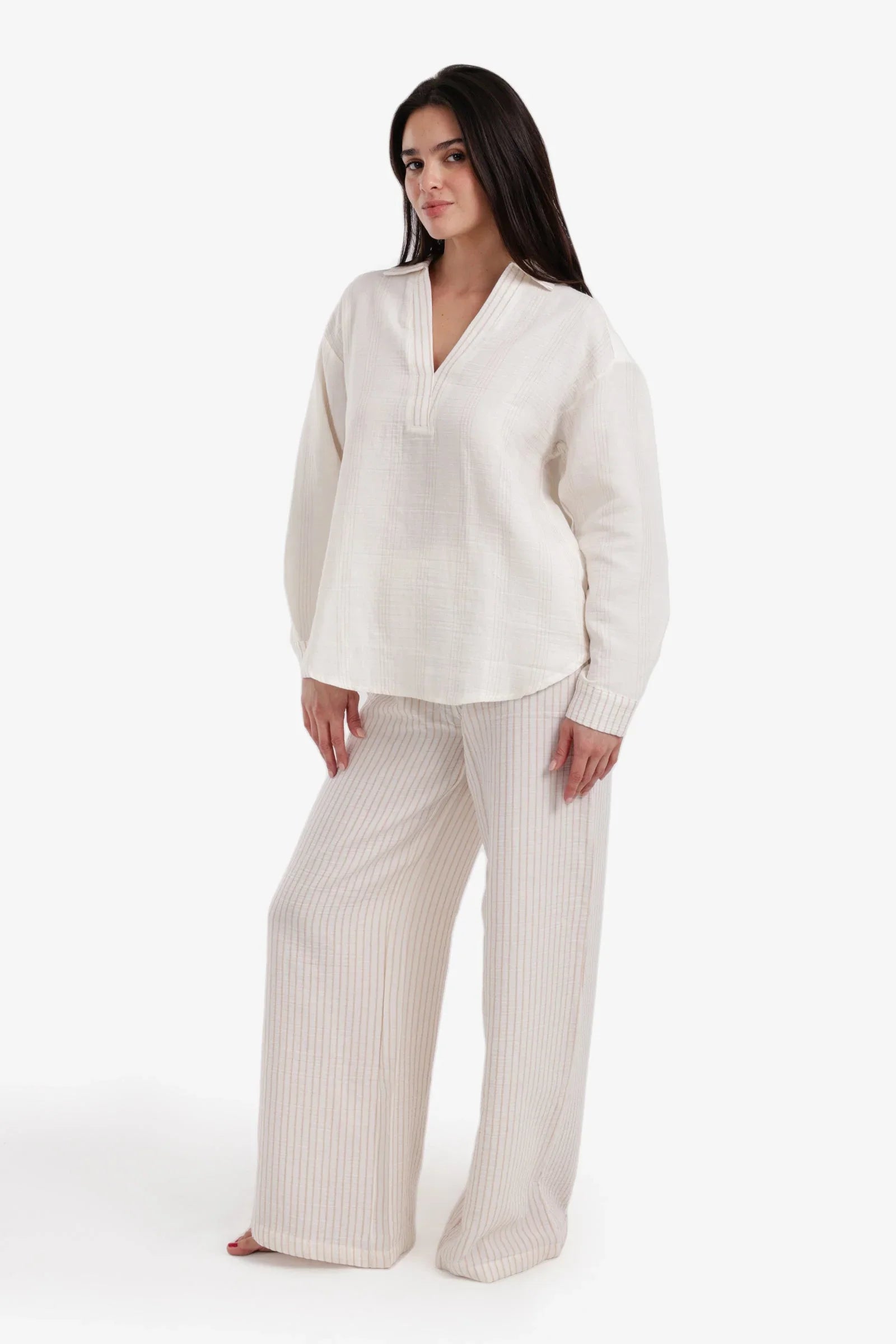 Carina - Striped Pattern Pyjama Set 3
