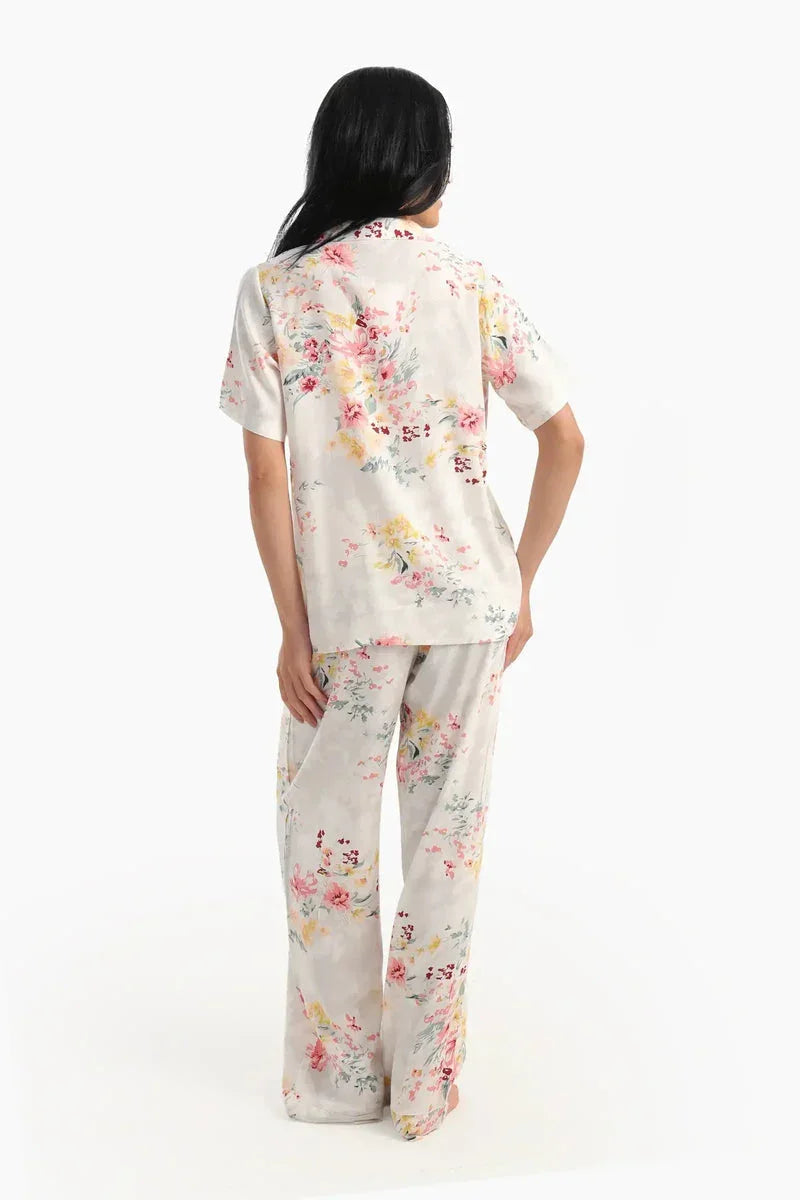 Carina - Short Sleeves Floral Pyjama Set 3