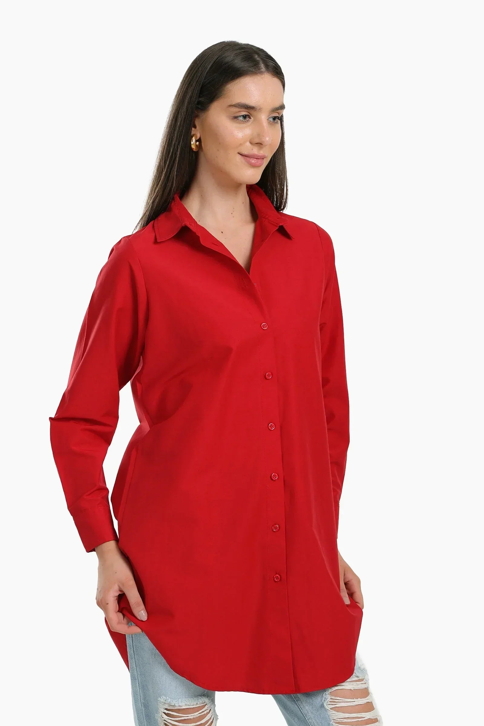 Clue - Round Hem Long Shirt 2