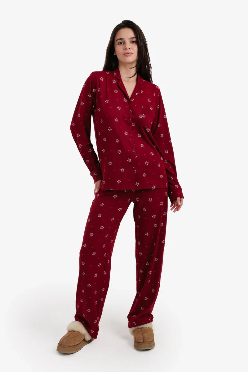 Carina - Button-Up Printed Pyjama 1
