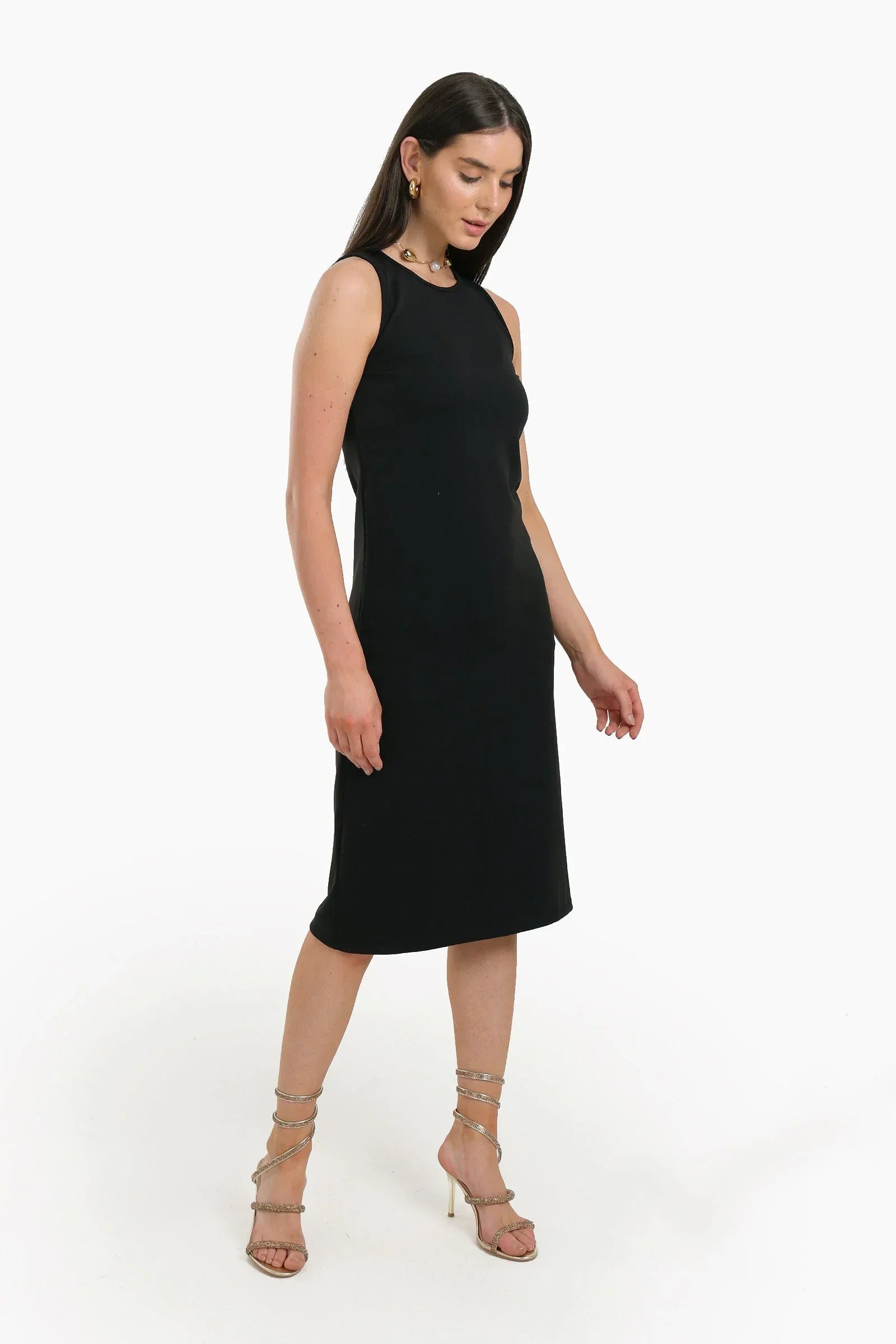 Clue - Black Ribbed Dress 2