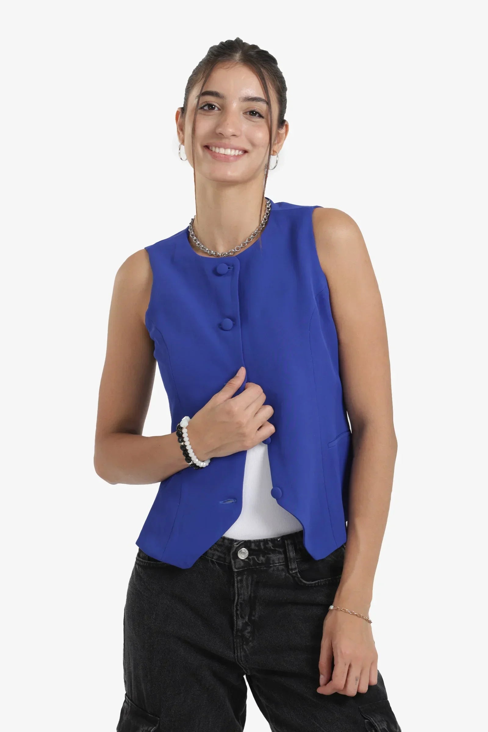 Clue - Asymmetric Voile Vest 6