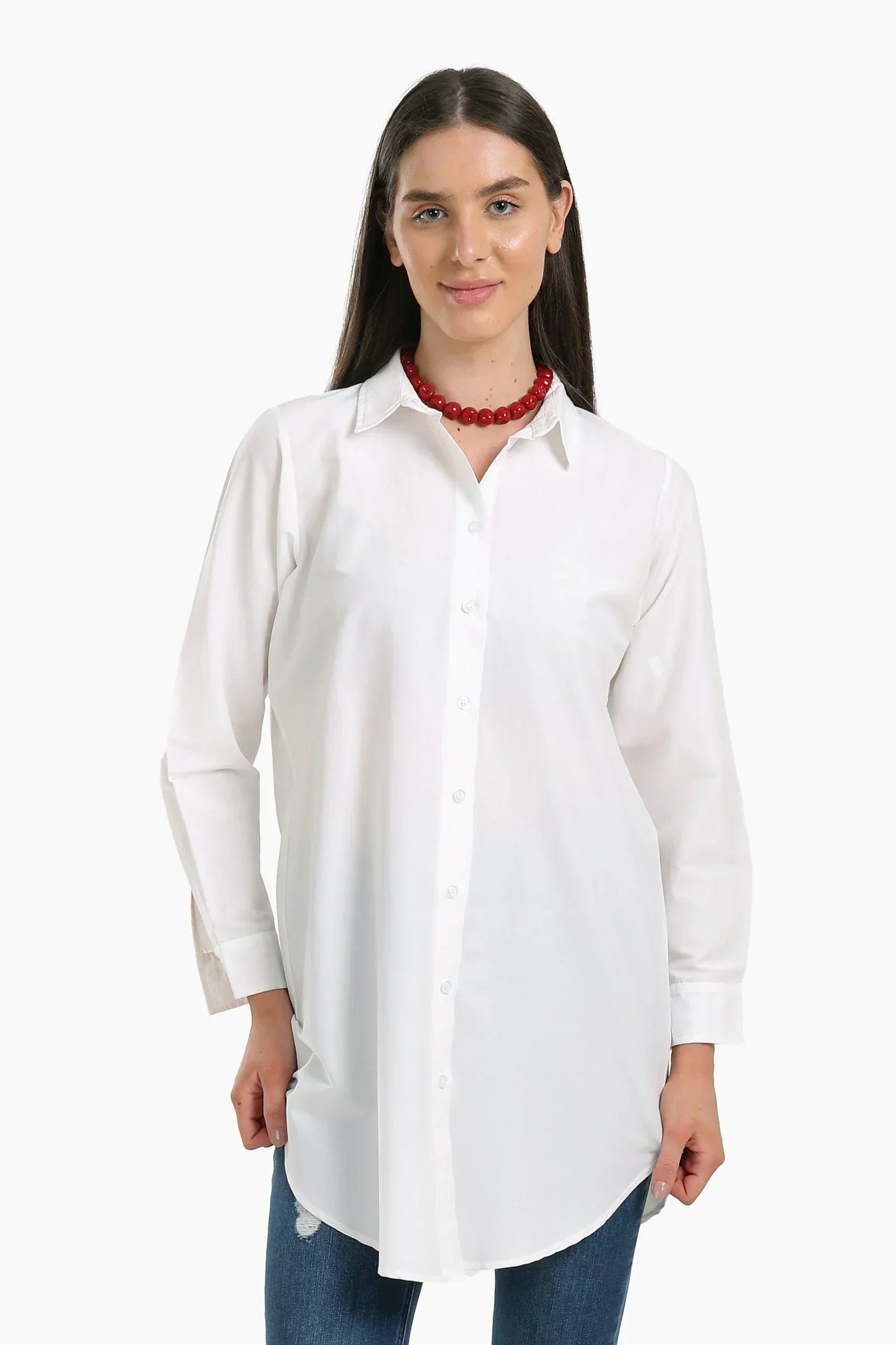 Clue - Round Hem Long Shirt 4