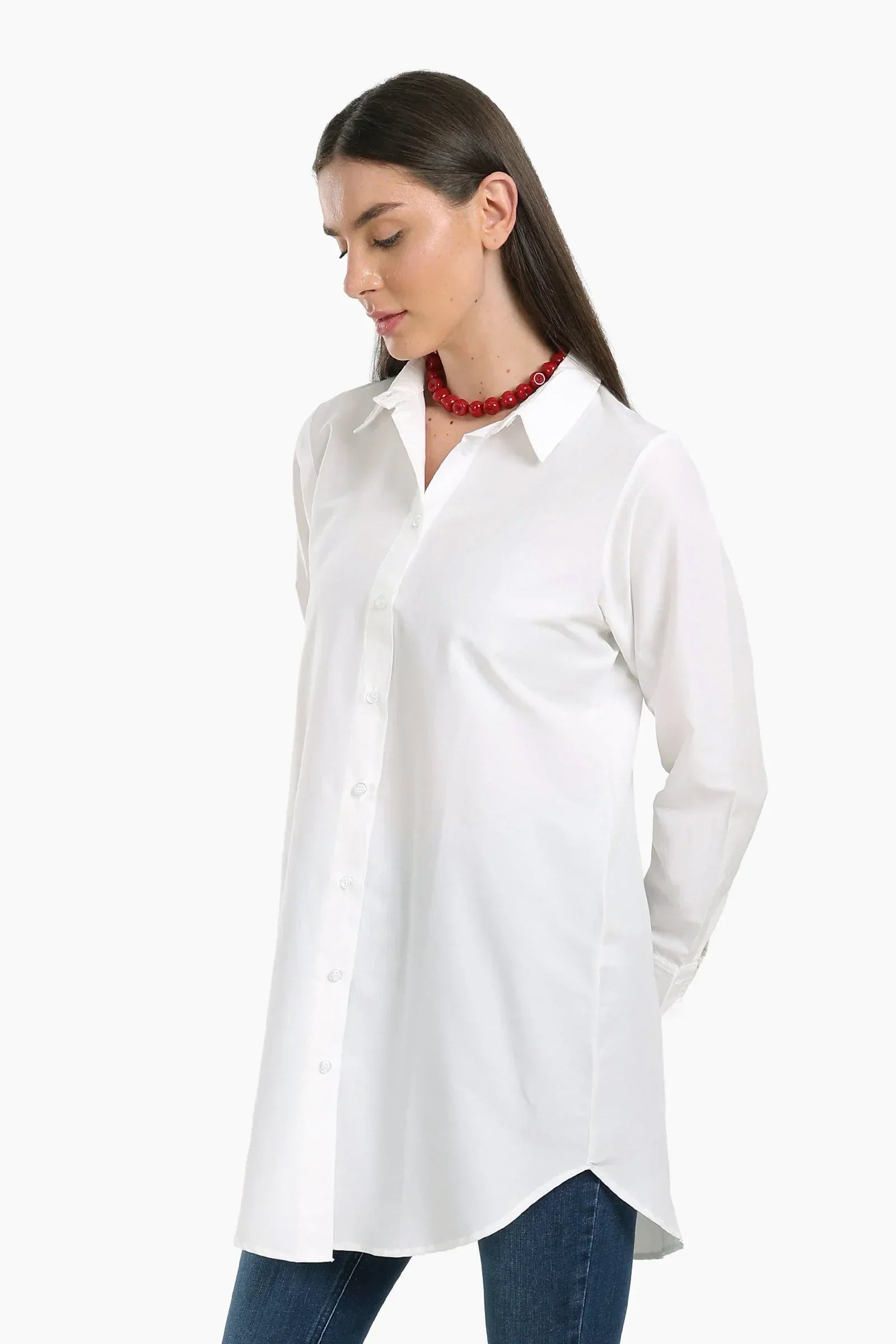 Clue - Round Hem Long Shirt 5