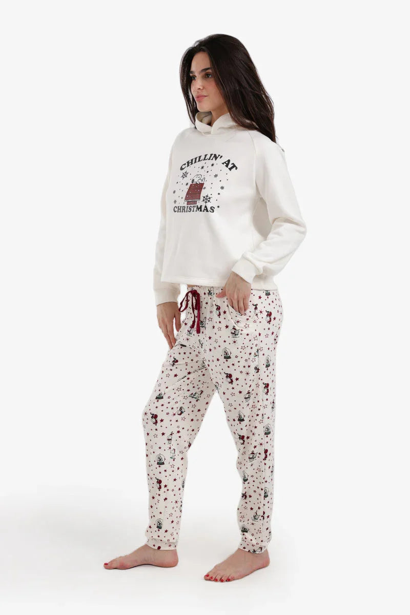 Carina - Long Sleeve Hooded Pyjama Set 2